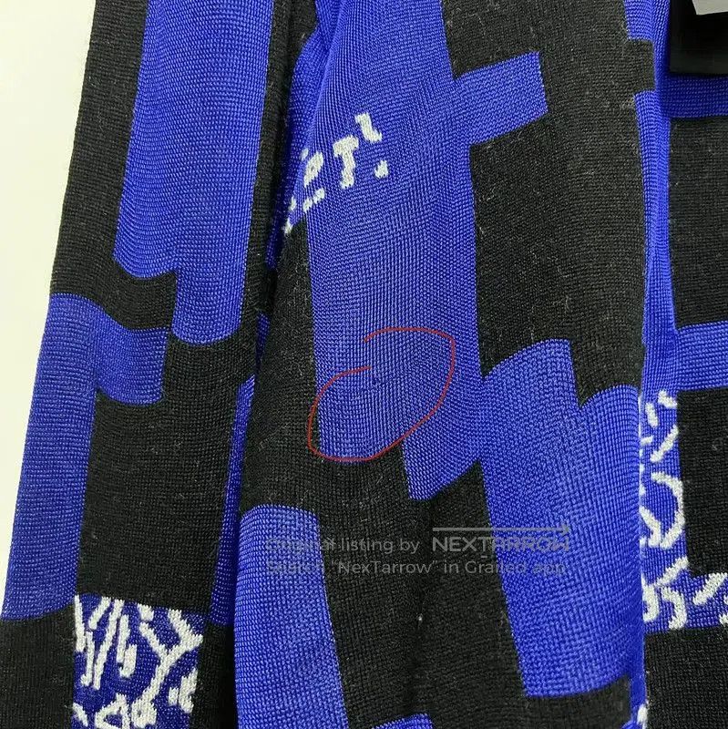 Versace Versace Blue Wool Long Sleeve Sweater . Size US XL / EU 56 / 4 - 8 Thumbnail