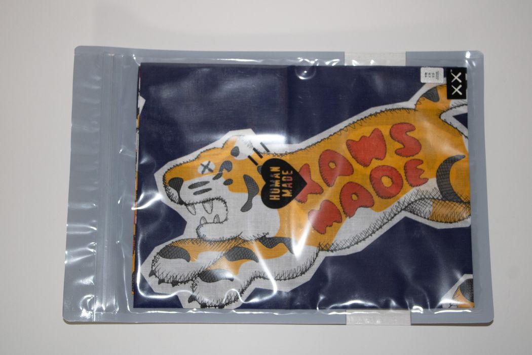 Human Made Human Made x KAWS Animal Patterned Bandana Navy | Grailed