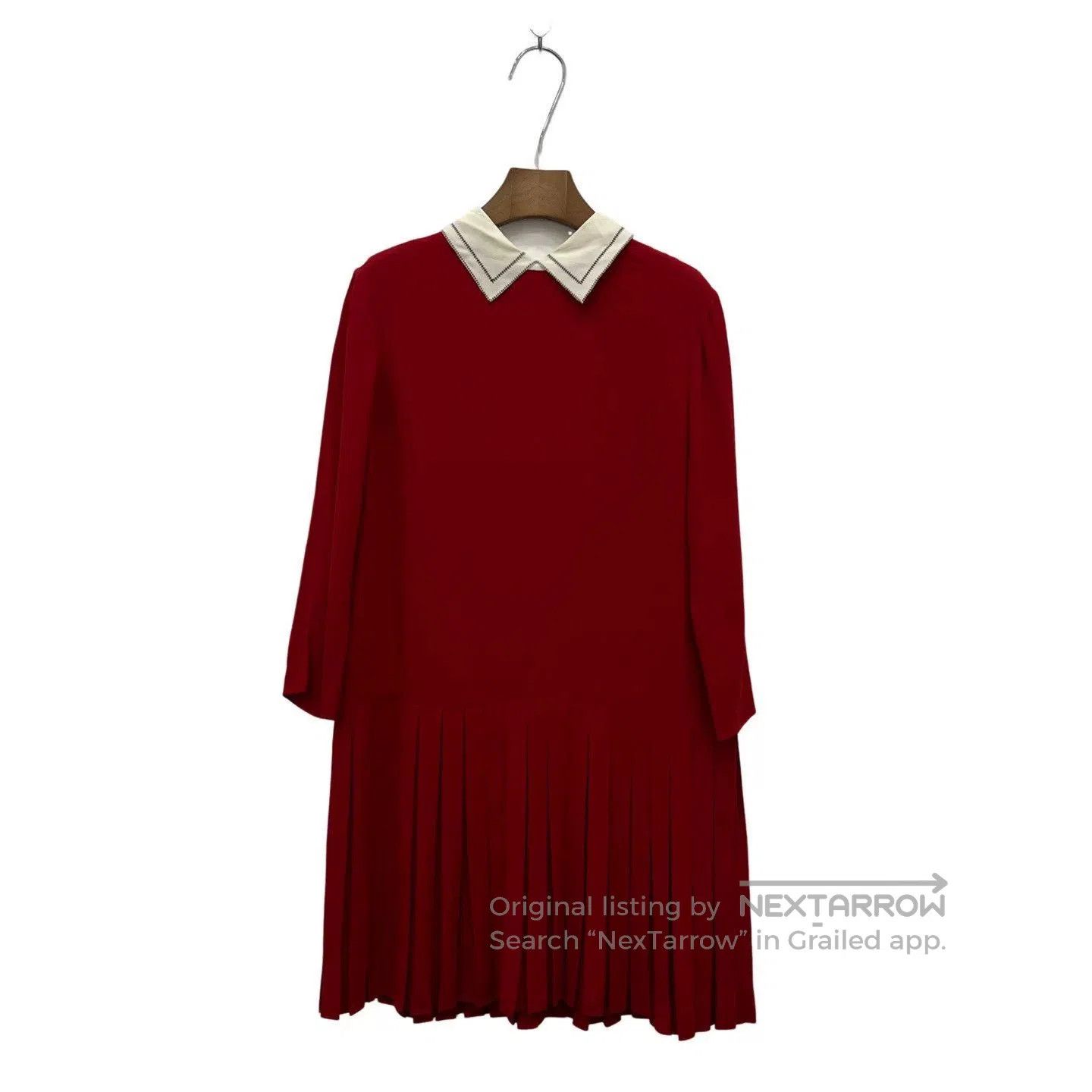 Dior Dior Red Peter Pan Collar Dress. Size S / US 4 / IT 40 - 1 Thumbnail