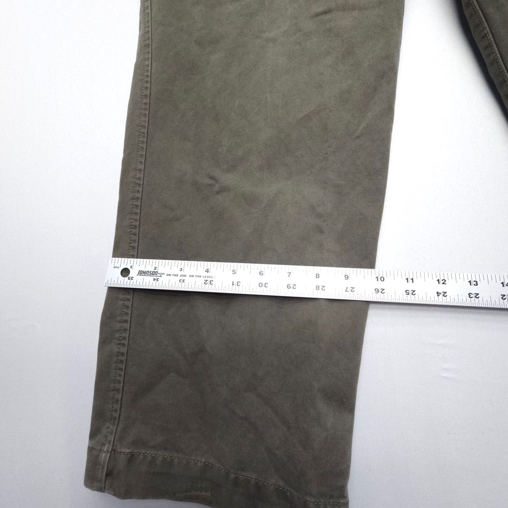 Timberland Timberland Pants Chino Mens 36x30 Green Heavy Cotton Twill Workwear Straight 5-Pocket Regular Front Flat Size US 36 / EU 52 - 5 Thumbnail