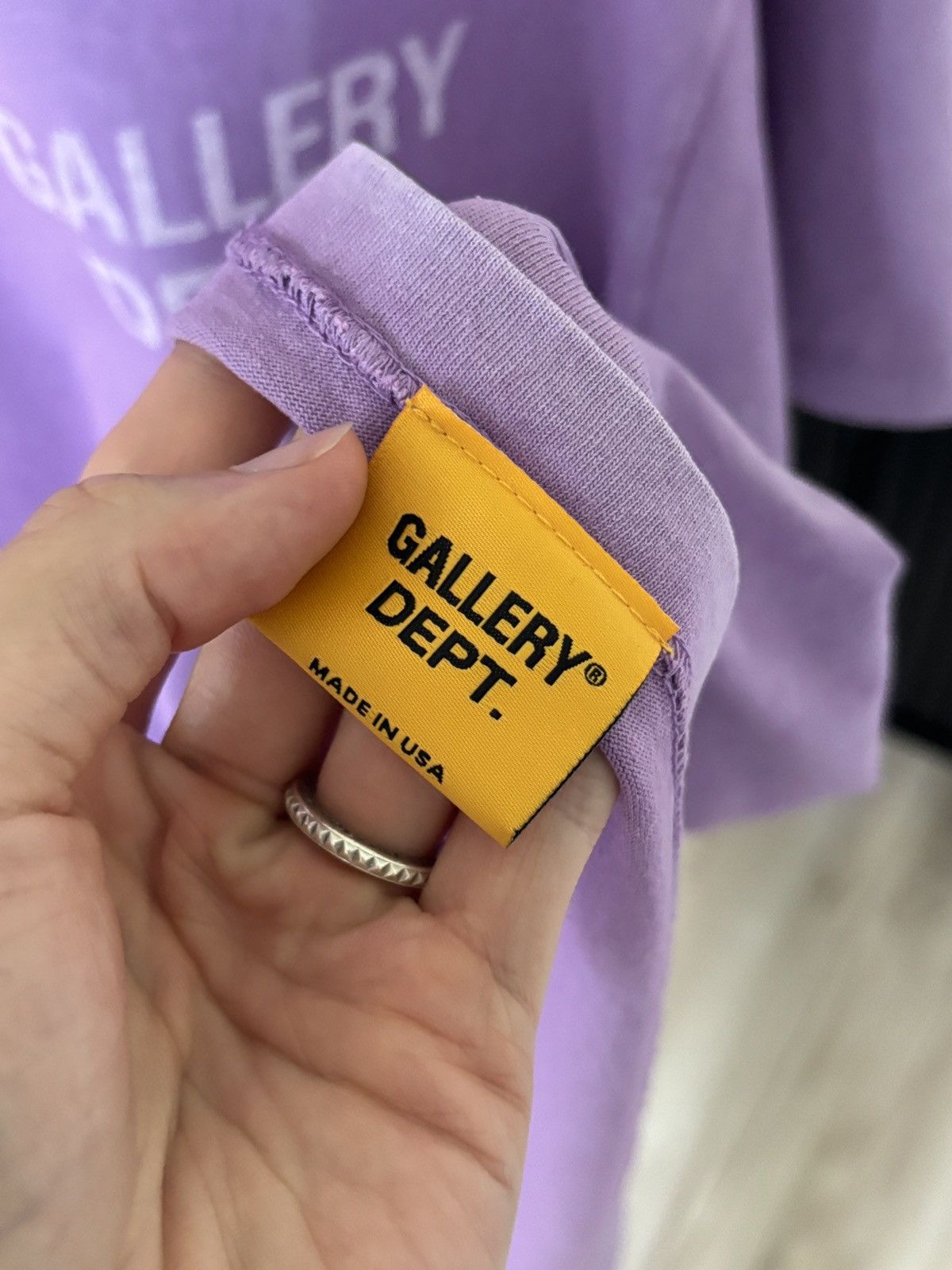 Gallery Dept. GALLERY DEPT - FADED PURPLE LOGO TEE Size US XXL / EU 58 / 5 - 11 Thumbnail