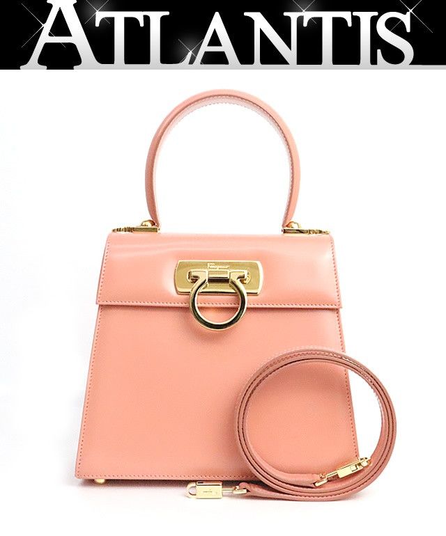 Salvatore Ferragamo Salvatore Ferragamo Gancini Calfskin Bag Pink Size ONE SIZE - 1 Thumbnail