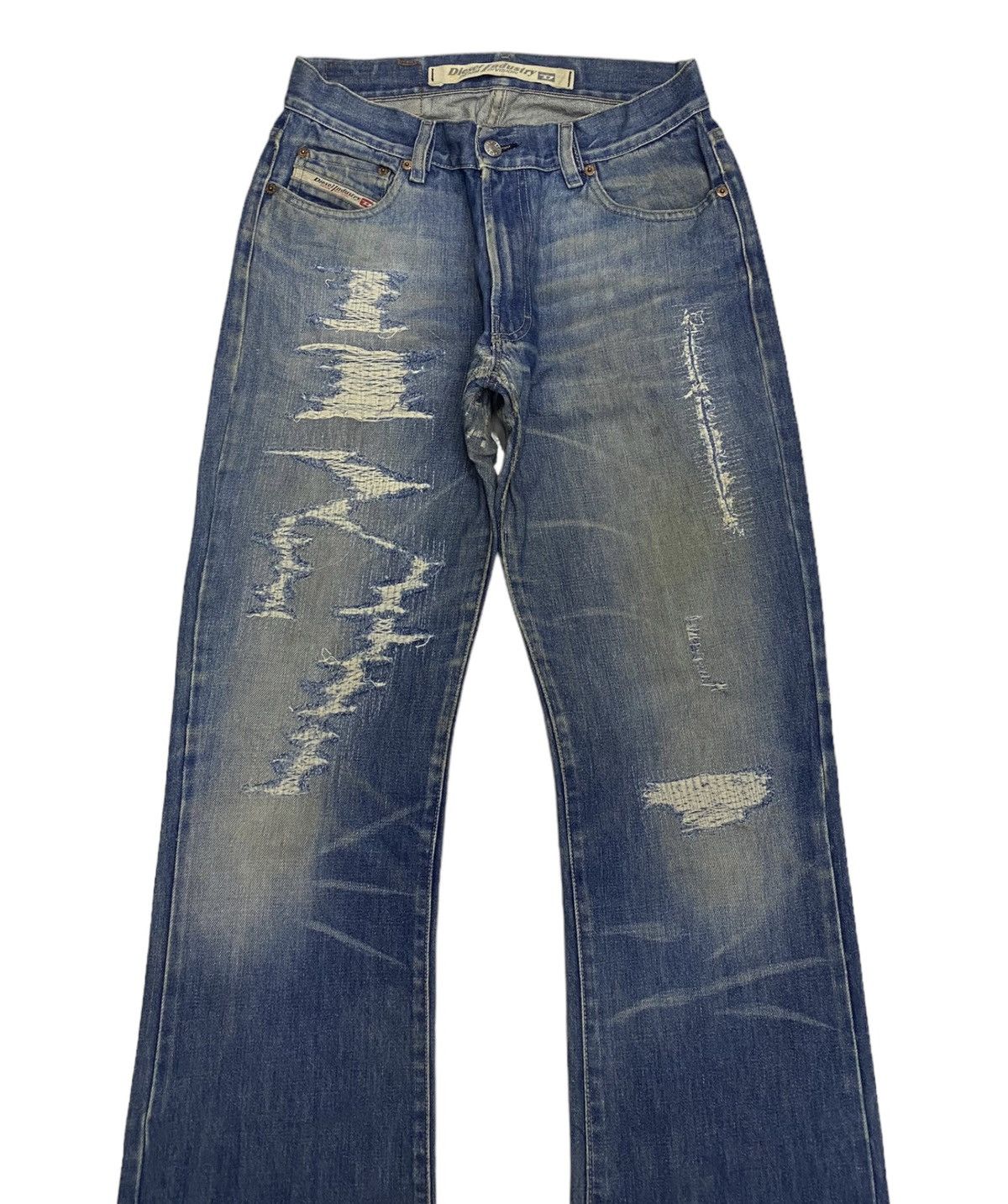 Diesel DIESEL FLARE RARE DISTRESSED DENIM FLARED JEANS Size US 29 - 3 Thumbnail