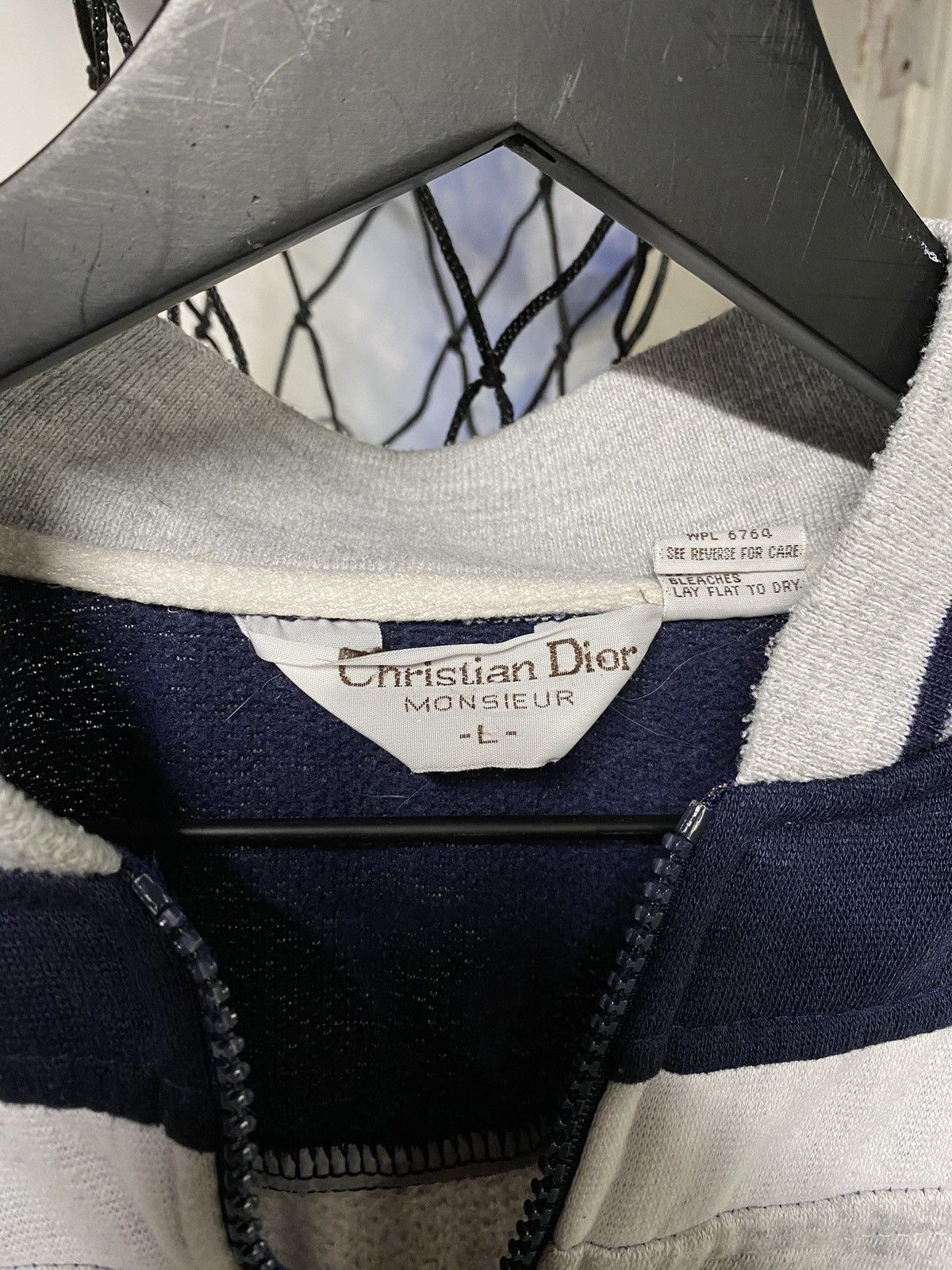 Christian Dior Monsieur Christian Dior Blue Fullzip Men’s Sweater Medium Size US M / EU 48-50 / 2 - 2 Thumbnail