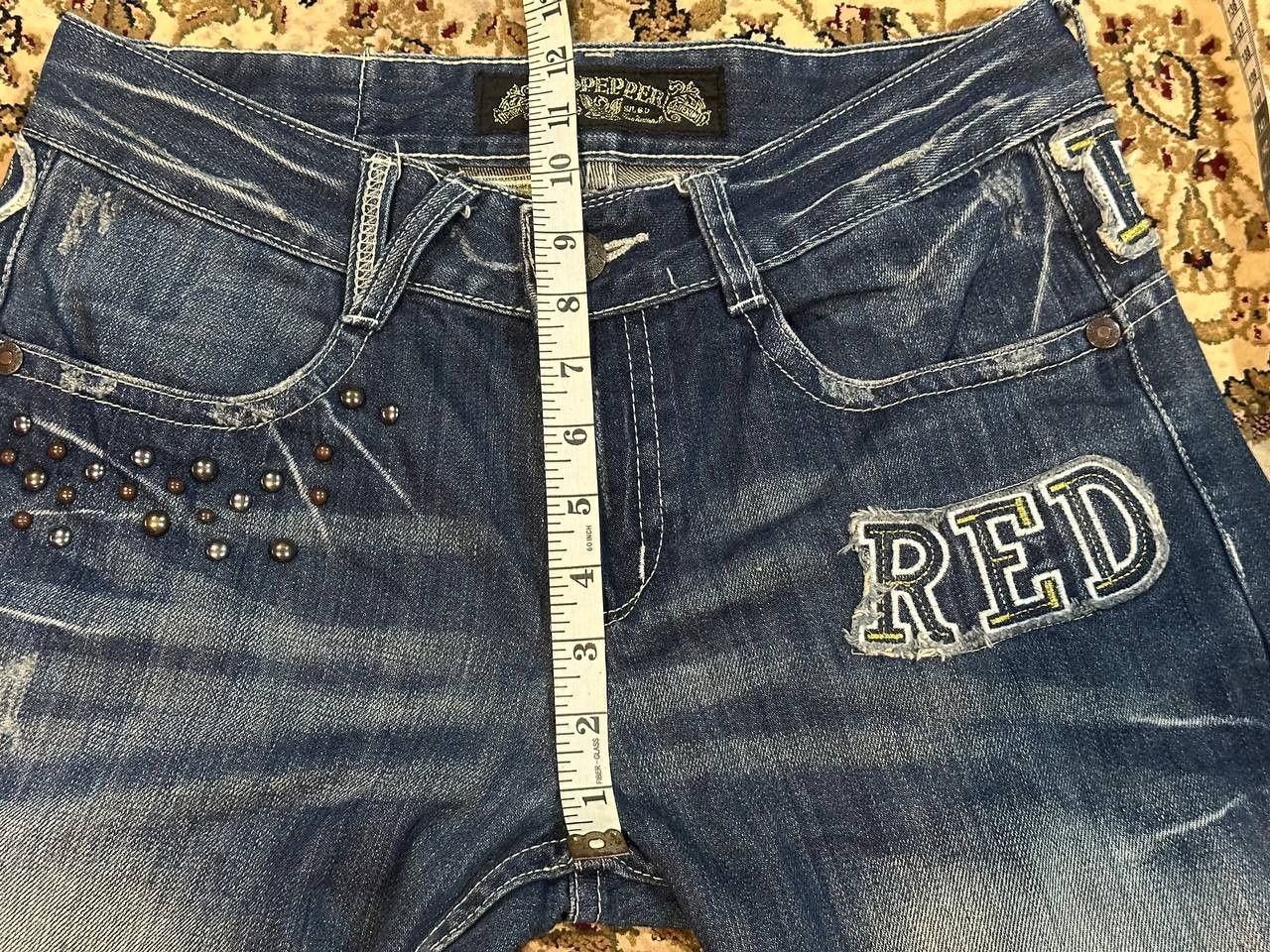 If Six Was Nine RED PEPPER Bootcut Flare Size US 30 / EU 46 - 6 Thumbnail