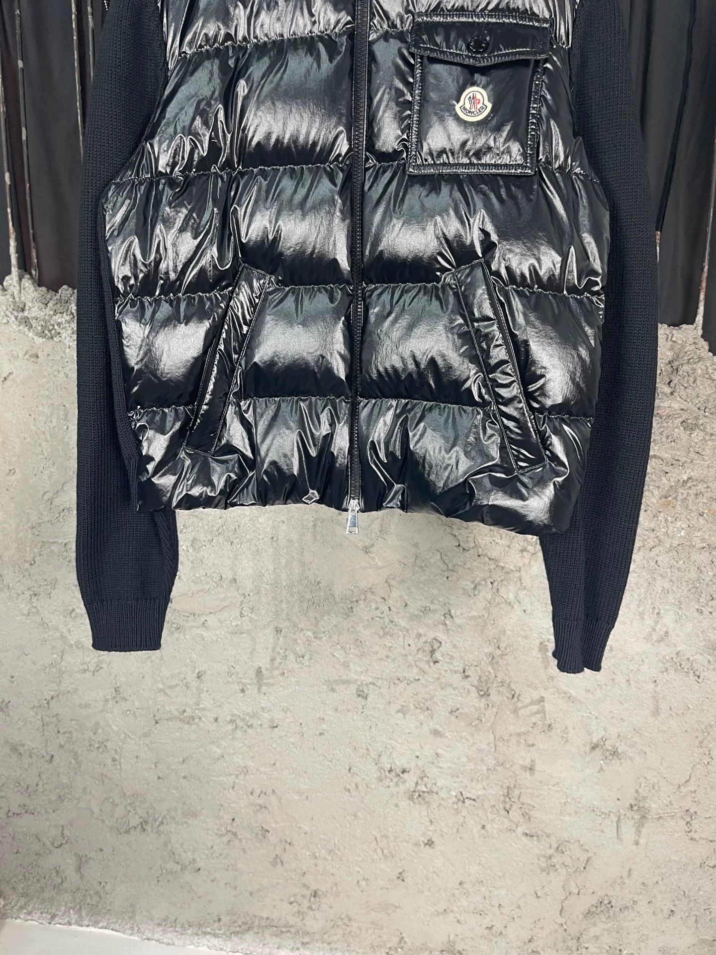 Moncler Moncler Wool Paneled Down Jacket L Size L / US 10 / IT 46 - 4 Thumbnail