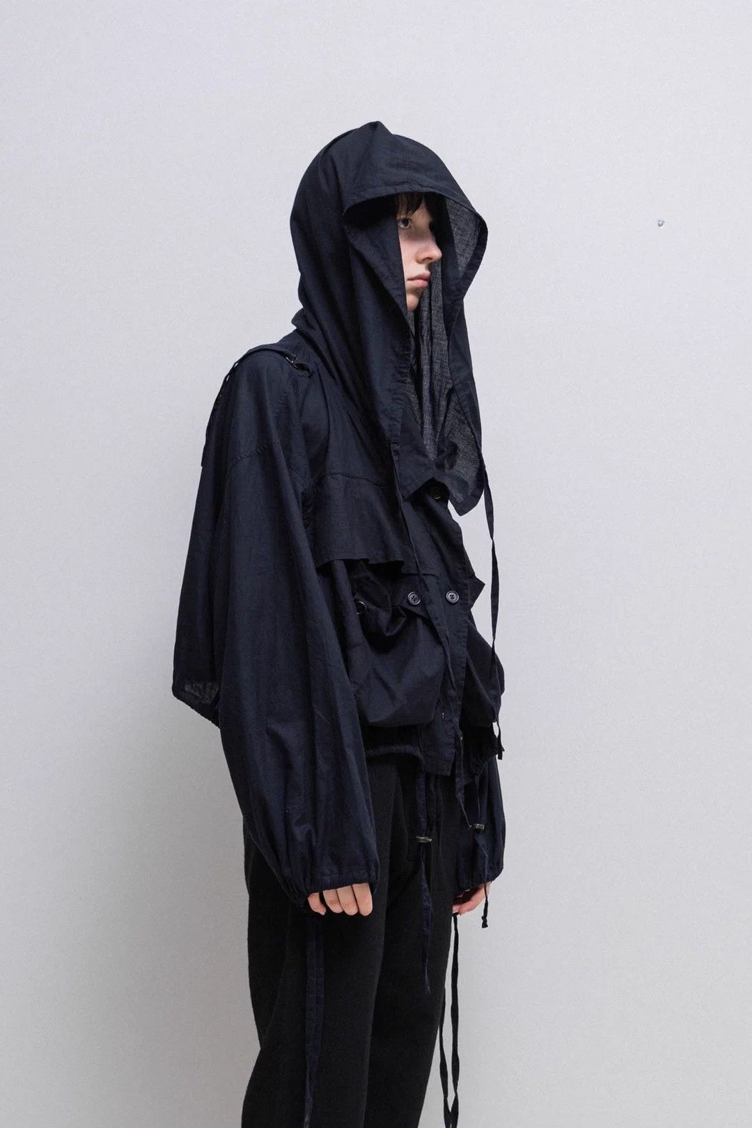Ann Demeulemeester Ann Demeulemeester 04SS Oversized Pocket Hoodie Jacket Size XS / US 0-2 / IT 36-38 - 1 Thumbnail