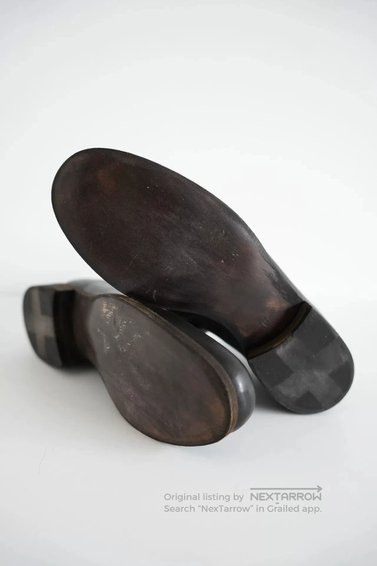 Ma+ M.A+ Black Horse Leather Wizard Shoes. Size US 8.5 / EU 41-42 - 4 Thumbnail