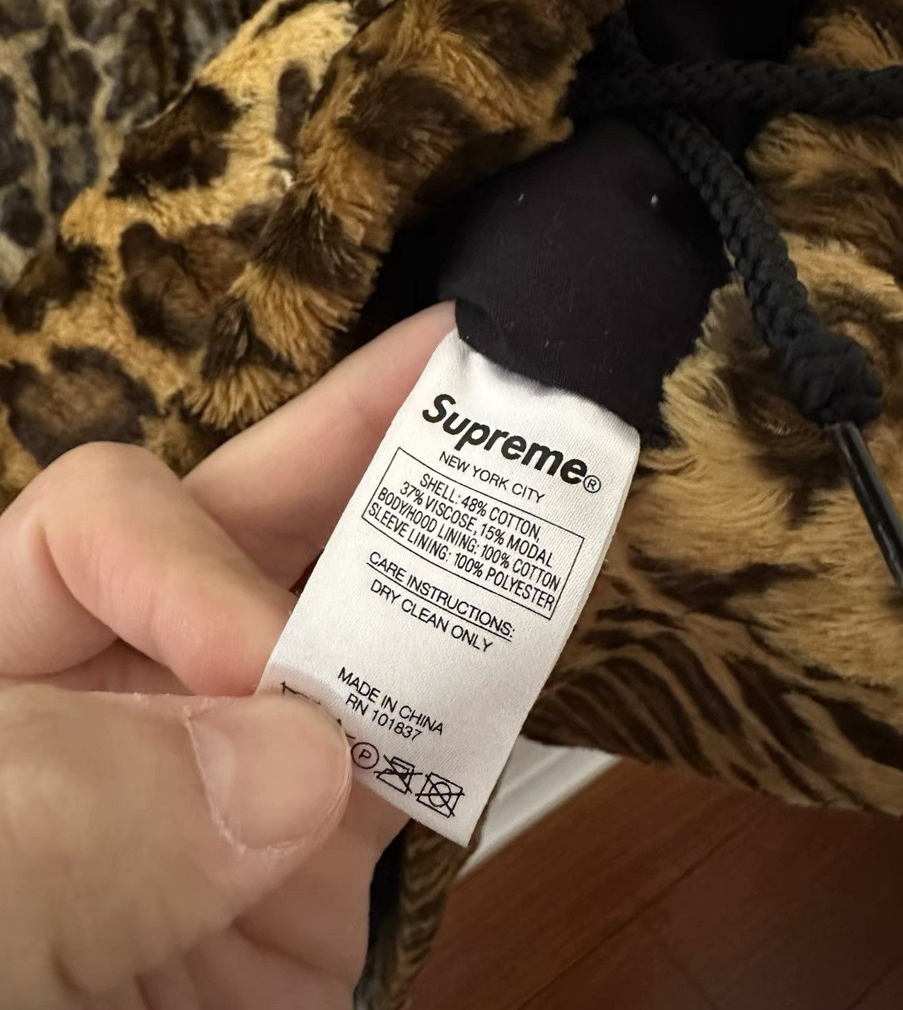 Supreme Supreme yellow leopard half zip up hooded jacket Size US L / EU 52-54 / 3 - 4 Thumbnail