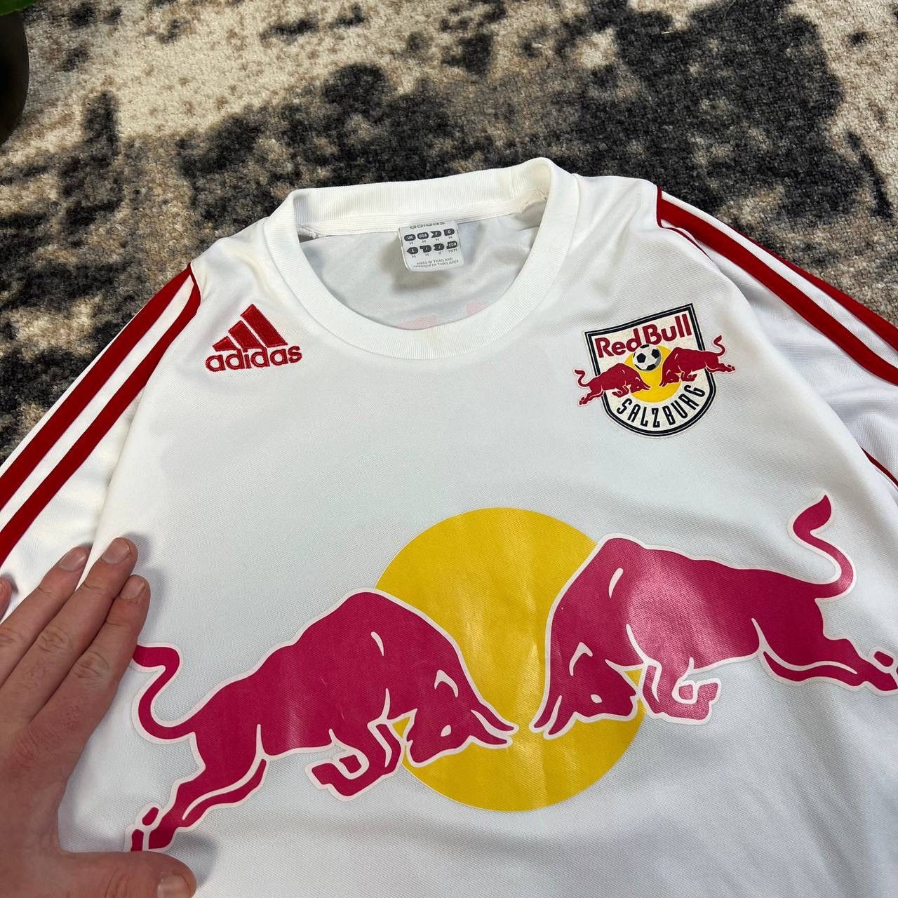 Adidas Adidas Res Bull x Salzburg Big Logo Soccer Jersey Longsleeve Size US M / EU 48-50 / 2 - 5 Thumbnail