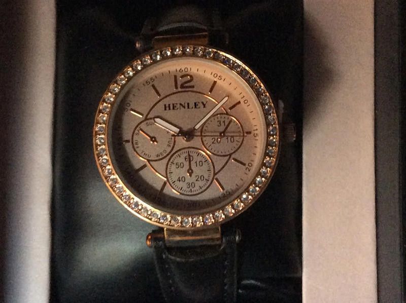 Other Henley ladies rose gold dial black leather strap watch Size ONE SIZE - 2 Thumbnail