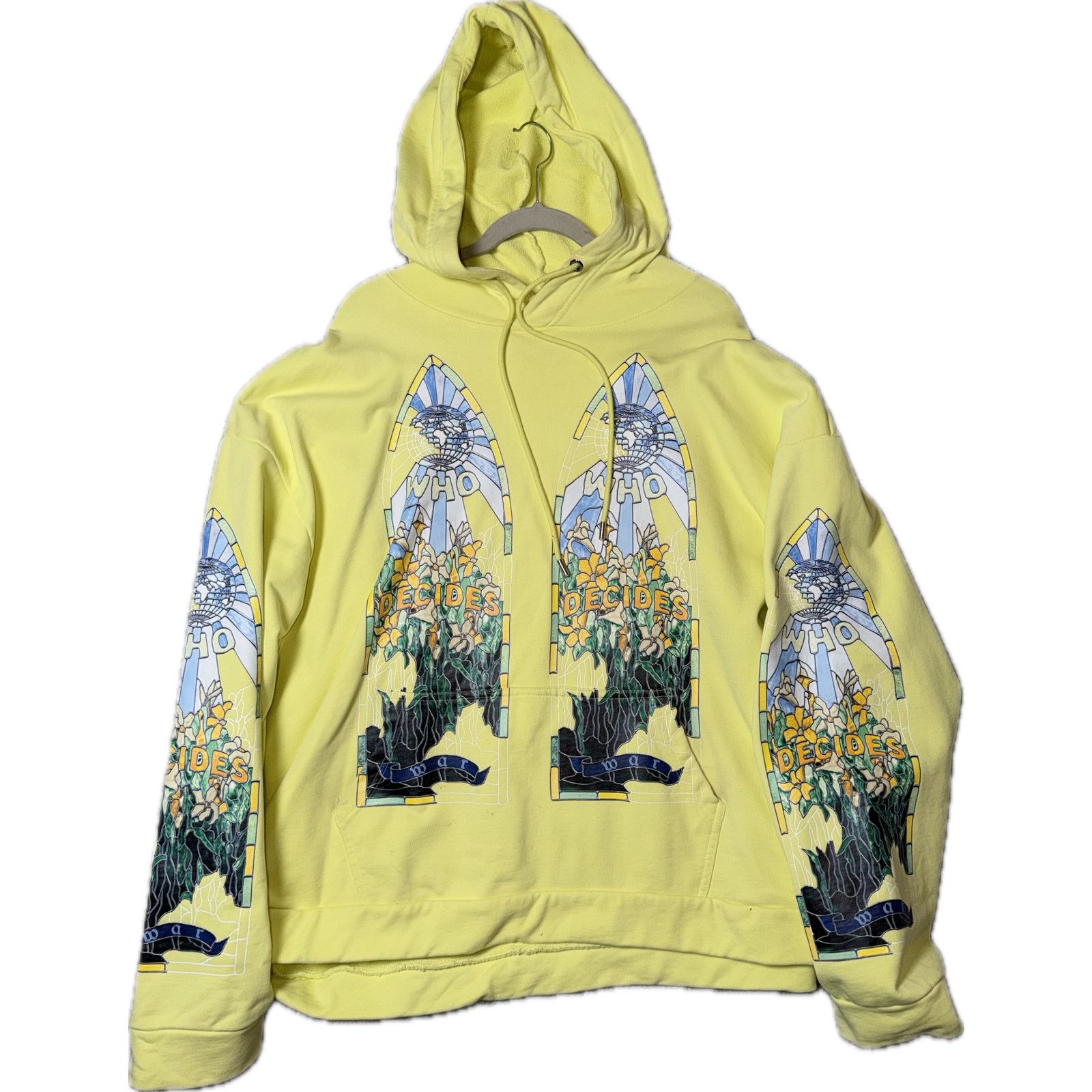 Who Decides War Fragmented Hoodie XXL Stained Glass