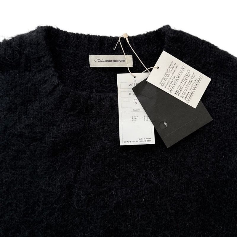 Undercover John Undercover AW17 Black Mohair Blend Knit Sweater Size US L / EU 52-54 / 3 - 3 Thumbnail