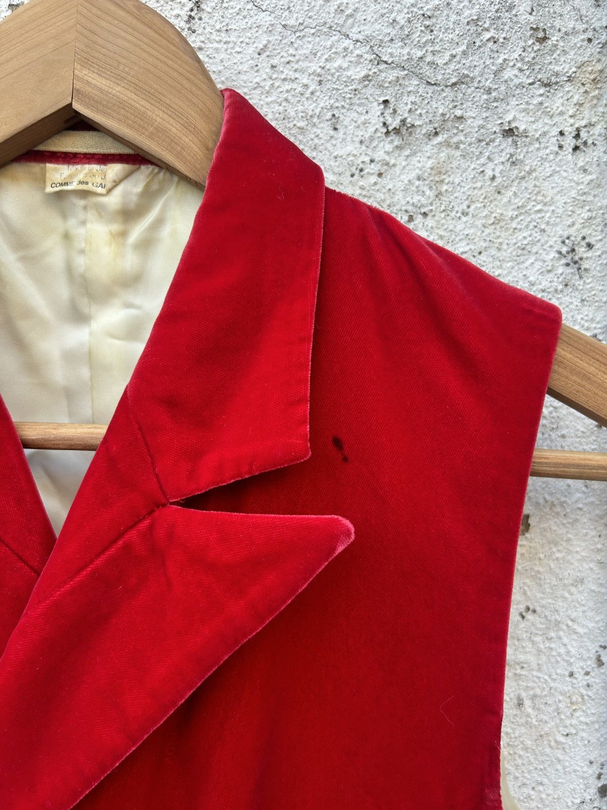 Comme des Garcons Homme Plus FW07 Velvet Double Breasted Waistcoat Size US S / EU 44-46 / 1 - 2 Thumbnail