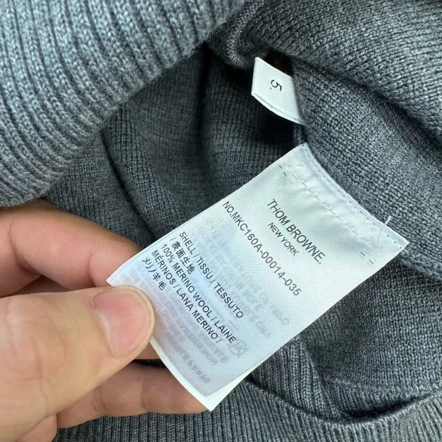 Thom Browne Classic Gray White Four Stripes Cardigan Size US XXL / EU 58 / 5 - 5 Thumbnail