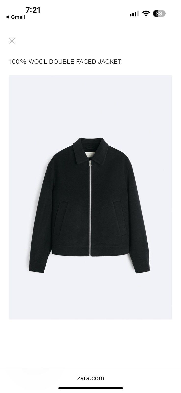 Zara Zara origins 100% wool double faced jacket Size US M / EU 48-50 / 2 - 1 Thumbnail