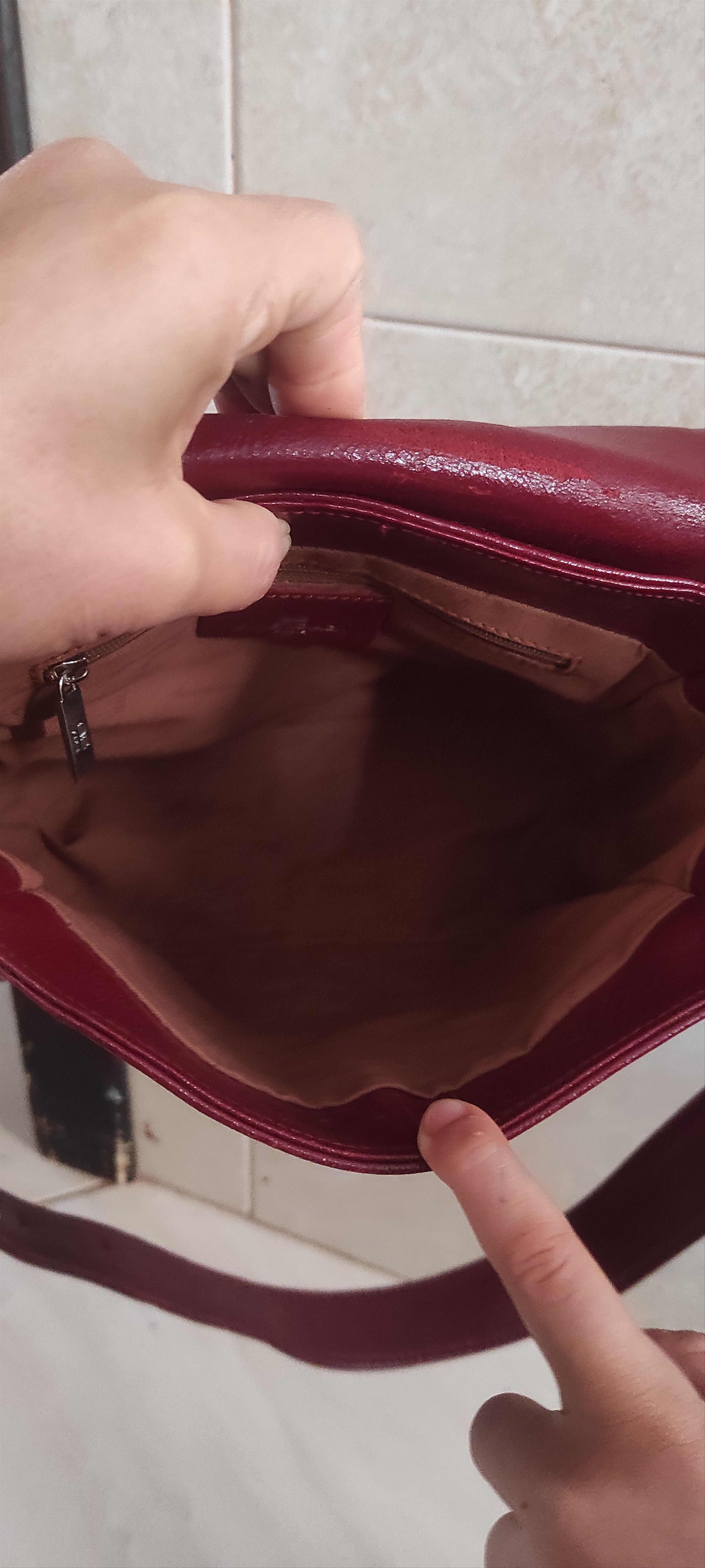 Balenciaga × Genuine Leather × Vintage Vintage Balenciaga Burgundy Monogram Shoulder Bag. Size ONE SIZE - 21 Thumbnail