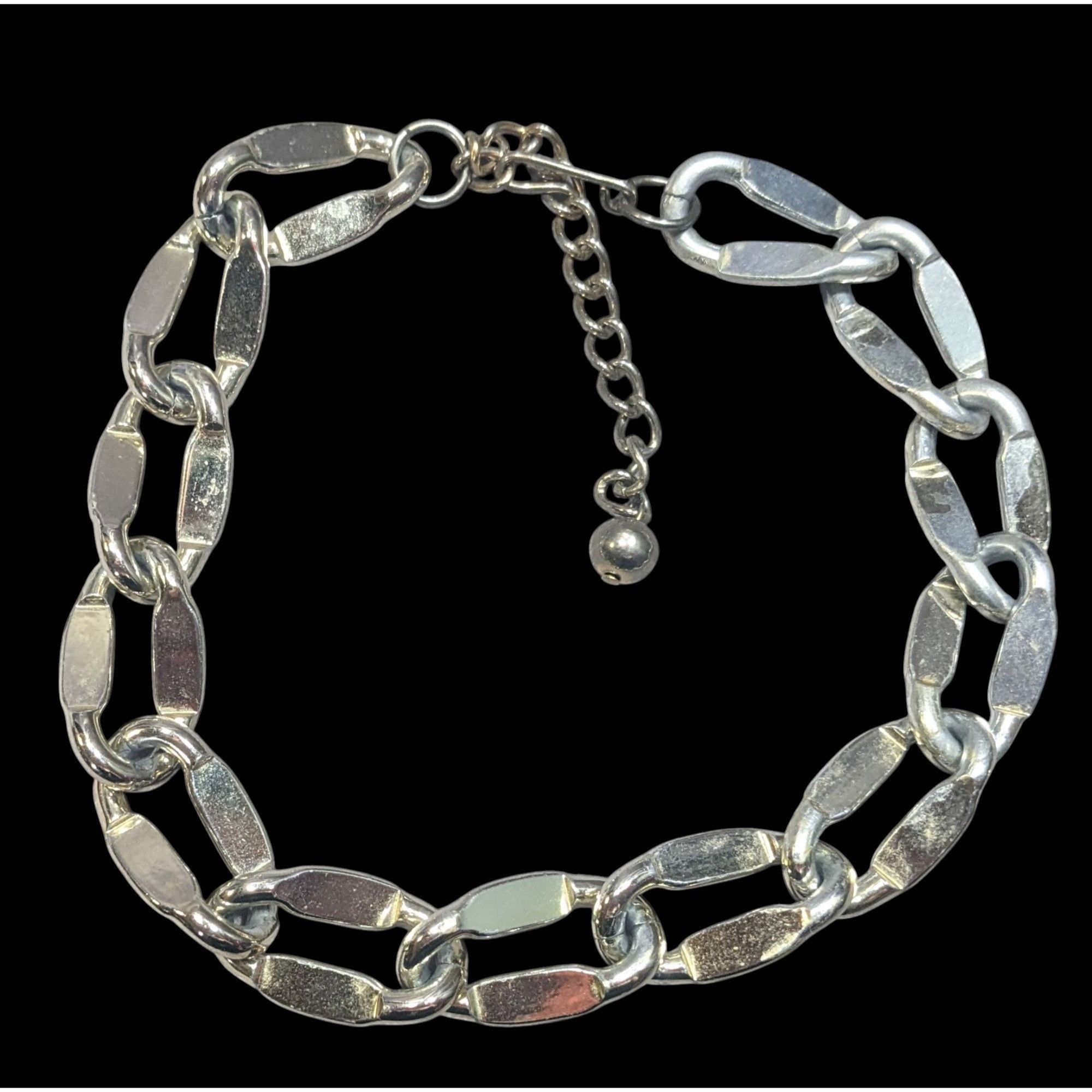 Other Chunky Silver/Gold Tone Chain Choker Necklace Size ONE SIZE - 2 Thumbnail