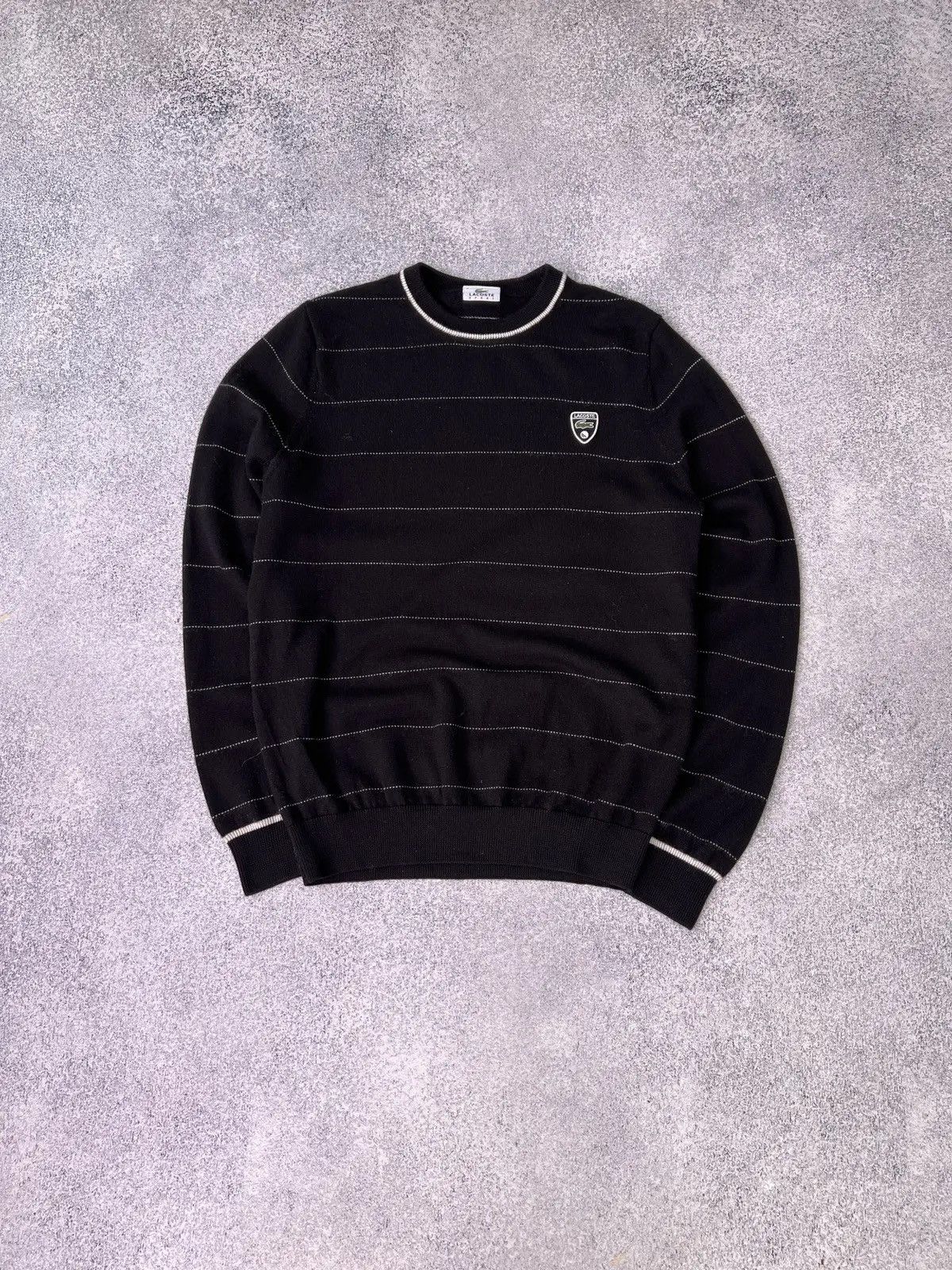 Lacoste × Vintage Vintage Lacoste Sport Striped Sweater Size US M / EU 48-50 / 2 - 2 Thumbnail