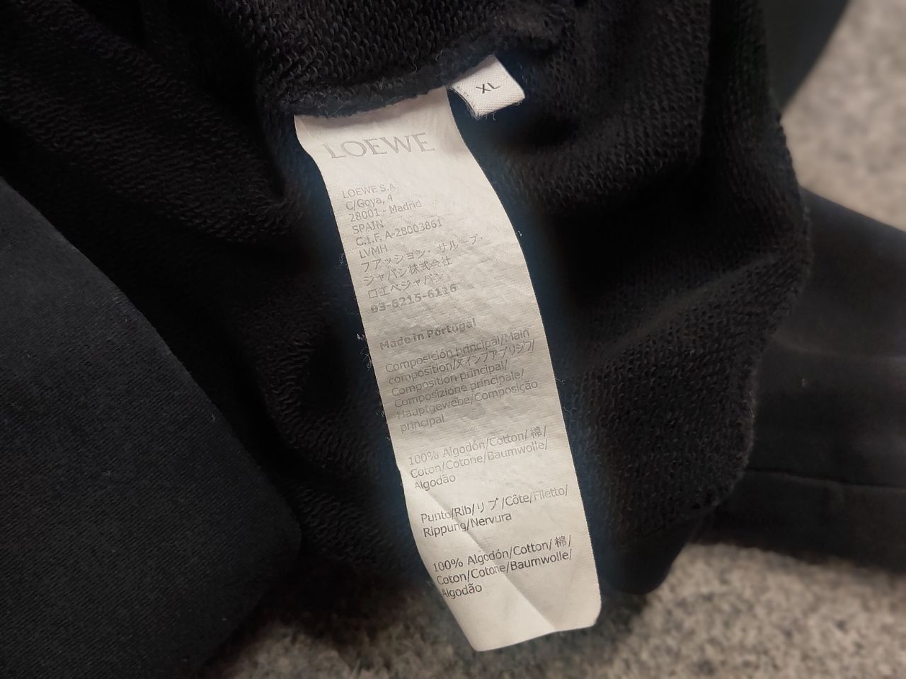 Loewe Loewe mini classic logo black oversized authentic hoodie Size US XL / EU 56 / 4 - 17 Thumbnail