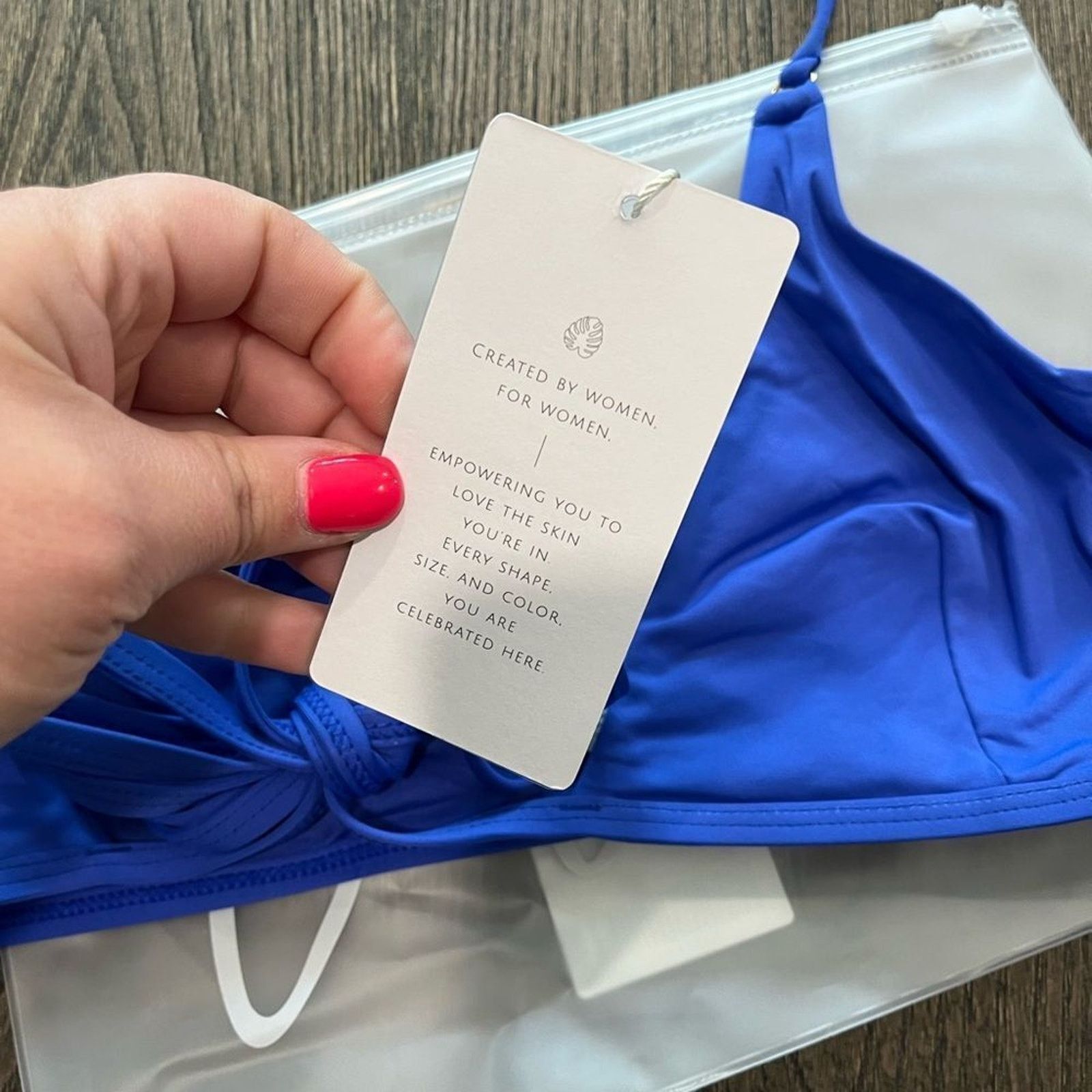 Vintage NWT Toluca Amina Bikini Top Waist Wrap Triangle Hydra Sz XS Size ONE SIZE - 4 Thumbnail