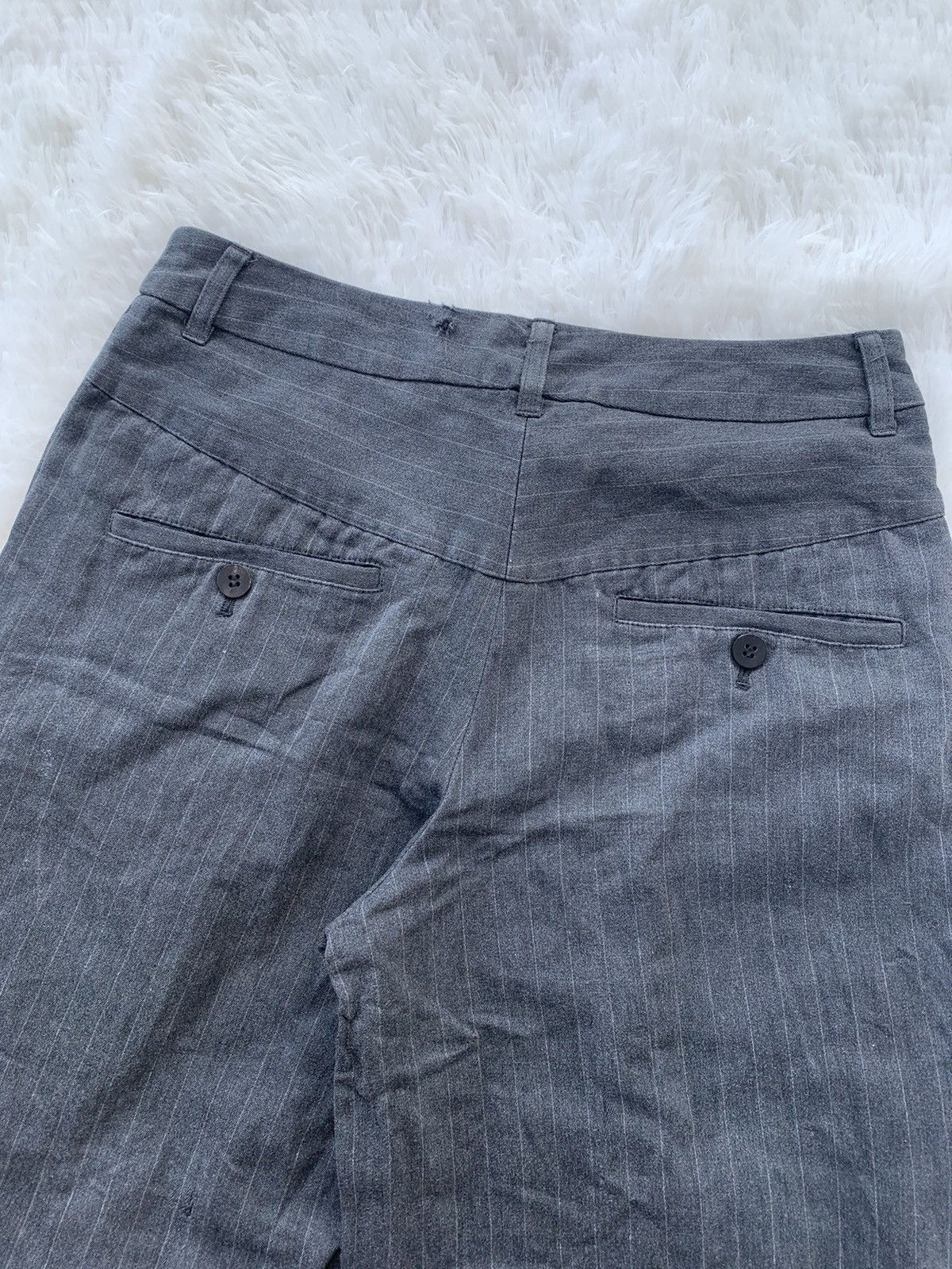 Japanese Brand Des Pres Paris Wide Leg Pinstripe Pants Size US 28 / EU 44 - 12 Thumbnail