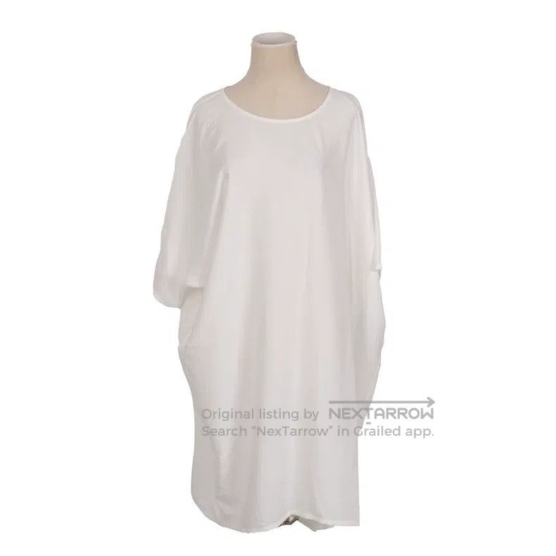 Issey Miyake Issey Miyake White Polyester Dress Size XS / US 0-2 / IT 36-38 - 1 Thumbnail