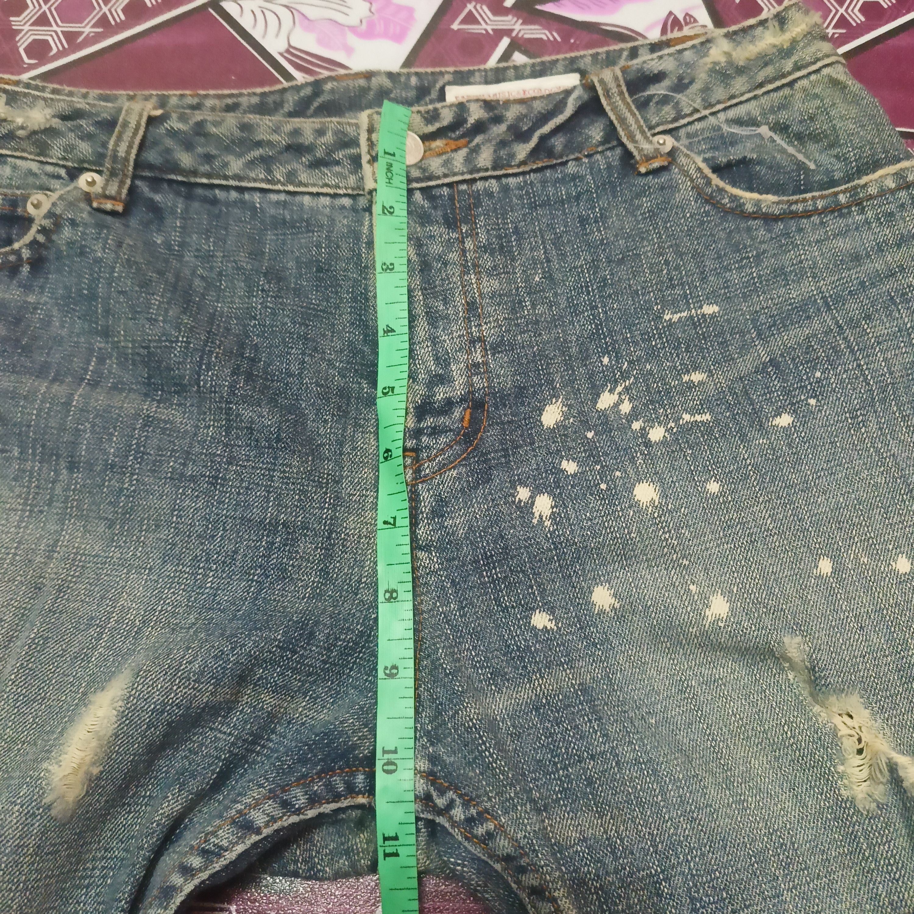 Who Decides War Japanese Earth Music & Ecology Painting Selvedge jeans Size US 31 - 22 Thumbnail