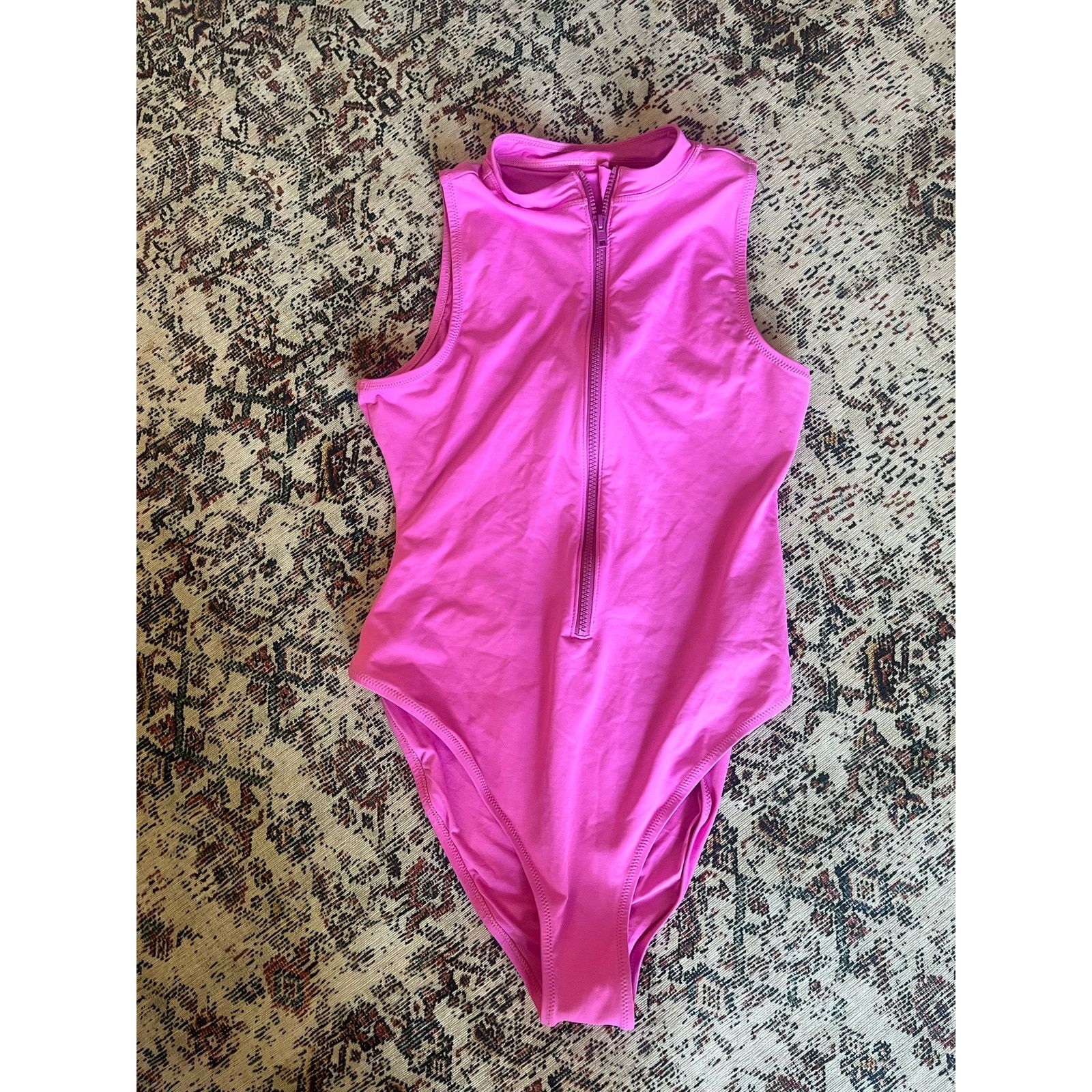 SKIMS Skims Women's Zip Front One Piece Swimsuit Orchid XL NWT Size XL / US 12-14 / IT 48-50 - 5 Thumbnail