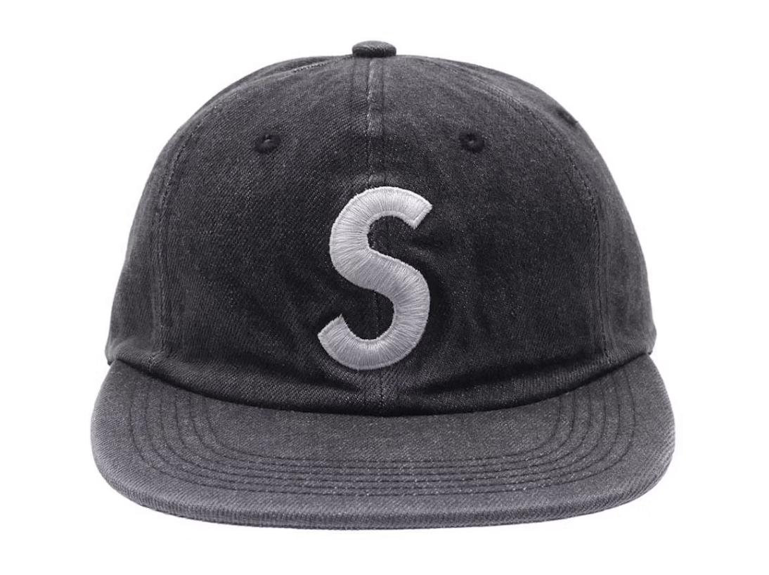 Supreme Supreme Washed Denim S Logo 6 Panel Black Size ONE SIZE - 1 Thumbnail