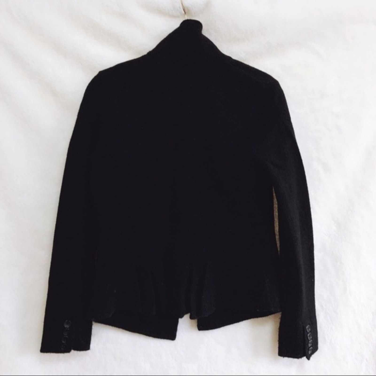 Ann Taylor Ann Taylor Black Wool Chic Blazer with Pocket Size S / US 4 / IT 40 - 6 Thumbnail