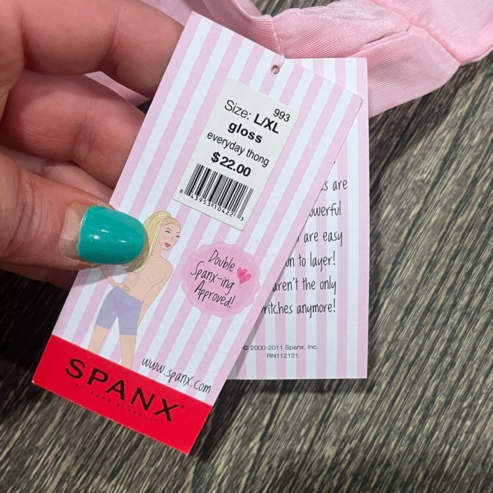 Spanx NWT Spanx Skinny Britches Panty Thong Shapewear Gloss L/XL Size ONE SIZE - 3 Thumbnail