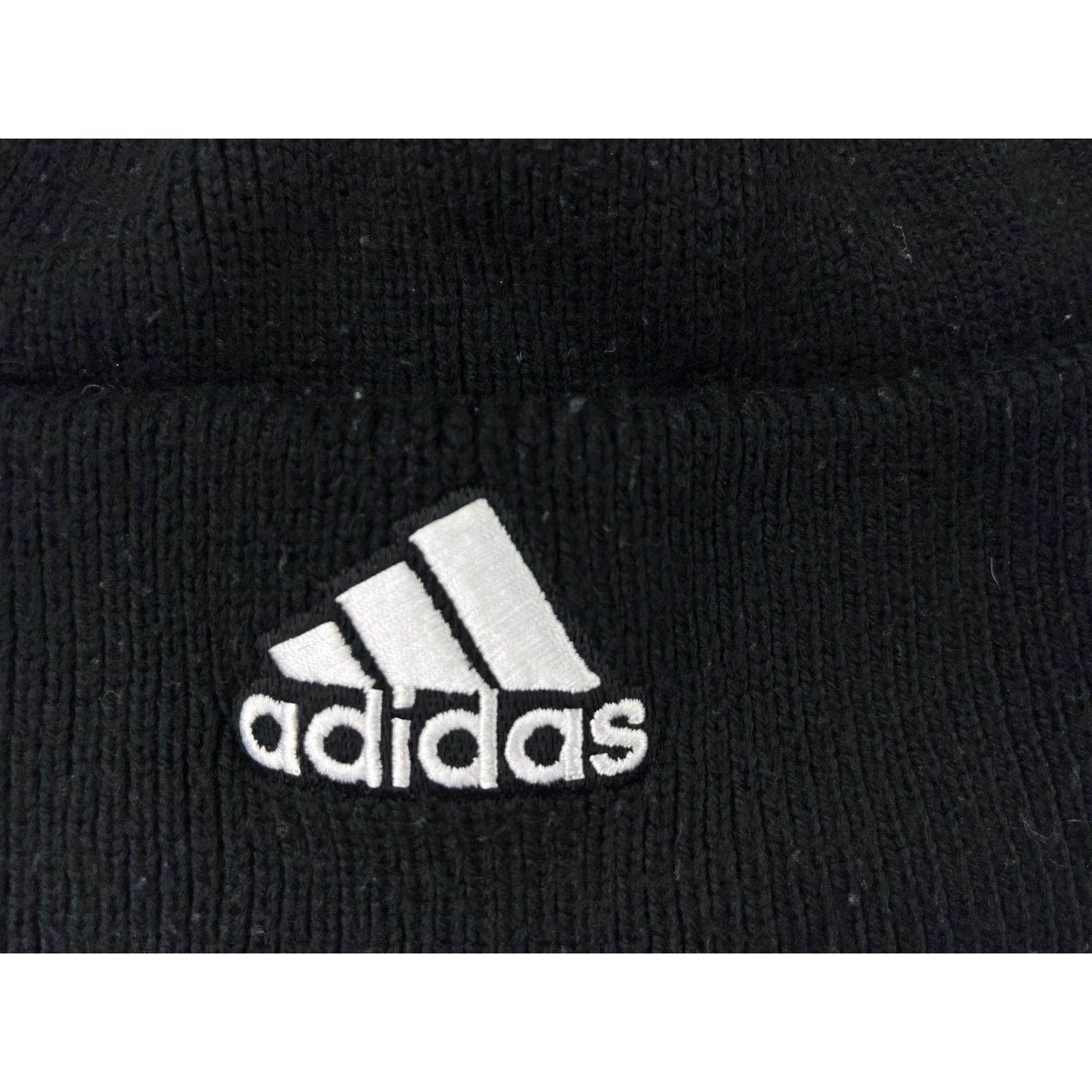 Adidas VINTAGE not applicable; item is Adidas Beanie Toque Adult One Size Black Knit Climawarm 100% Acrylic Snow Ski Size ONE SIZE - 2 Thumbnail