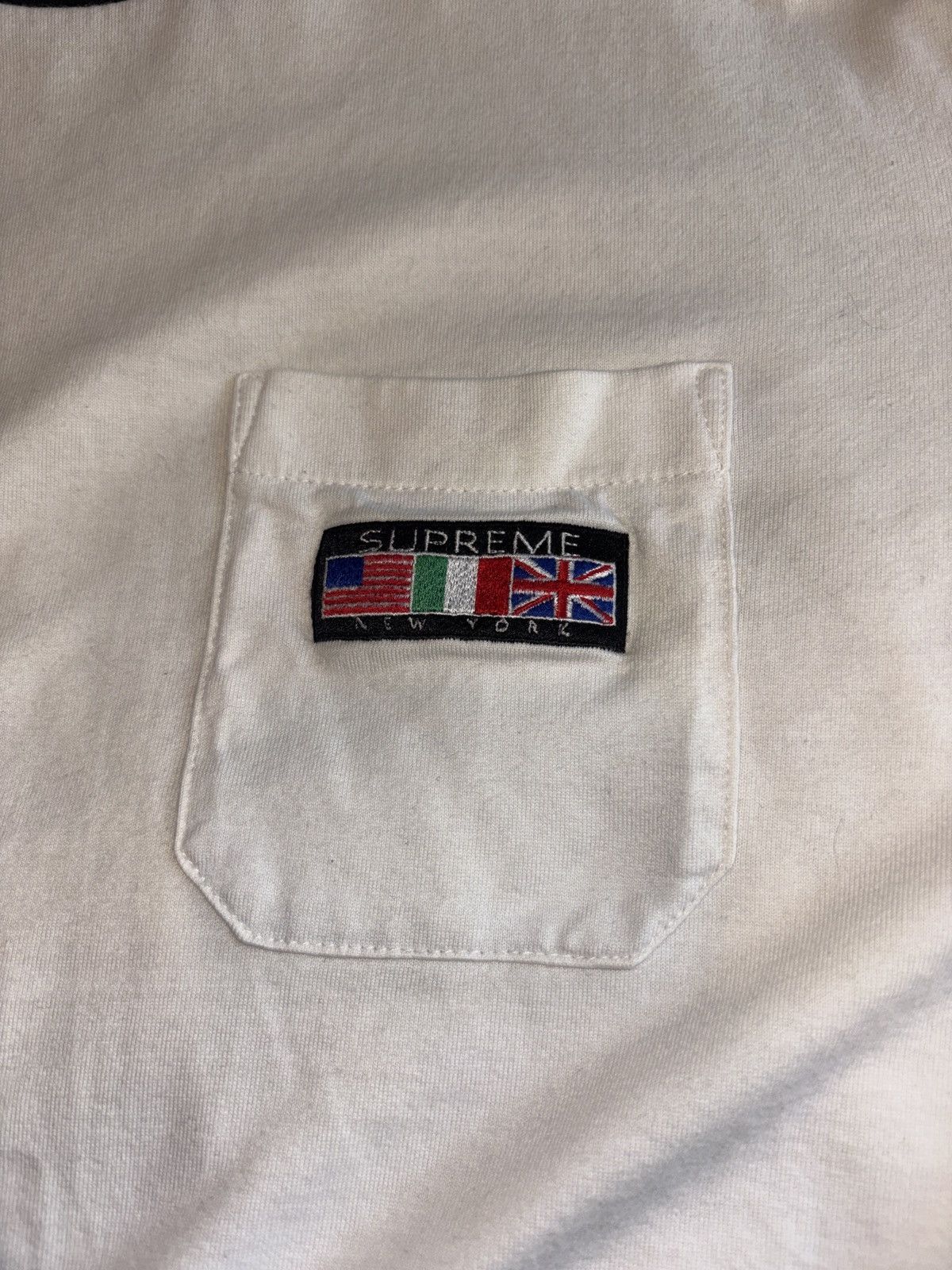 Supreme Supreme Flag Pocket Tee Size US M / EU 48-50 / 2 - 2 Thumbnail