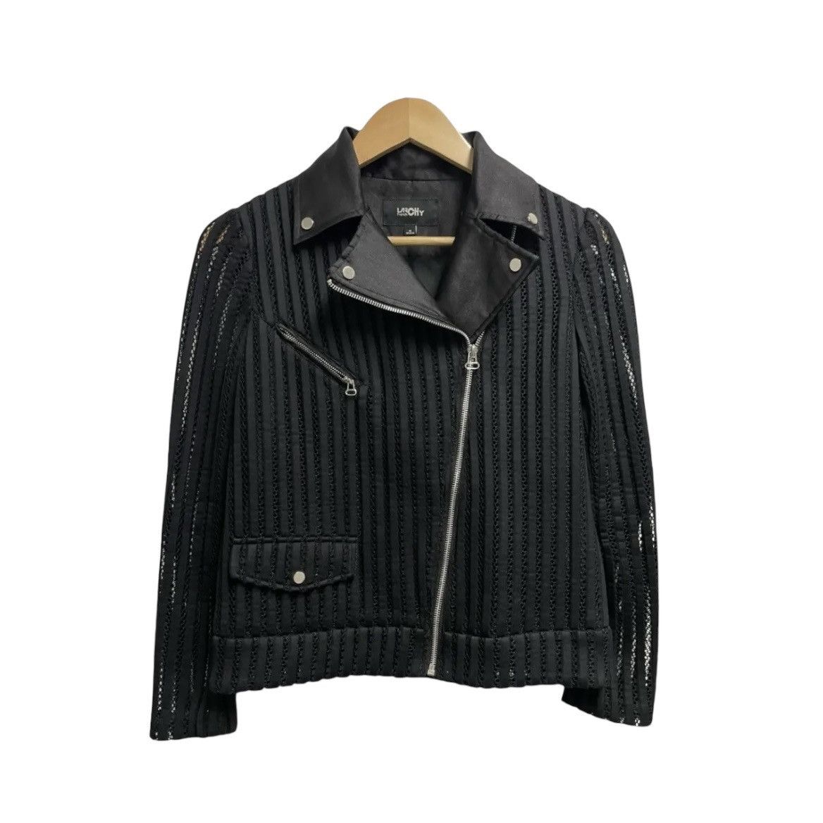 Designer × Vintage Knit sheer asymmetrical jacket Size M / US 6-8 / IT 42-44 - 1 Thumbnail