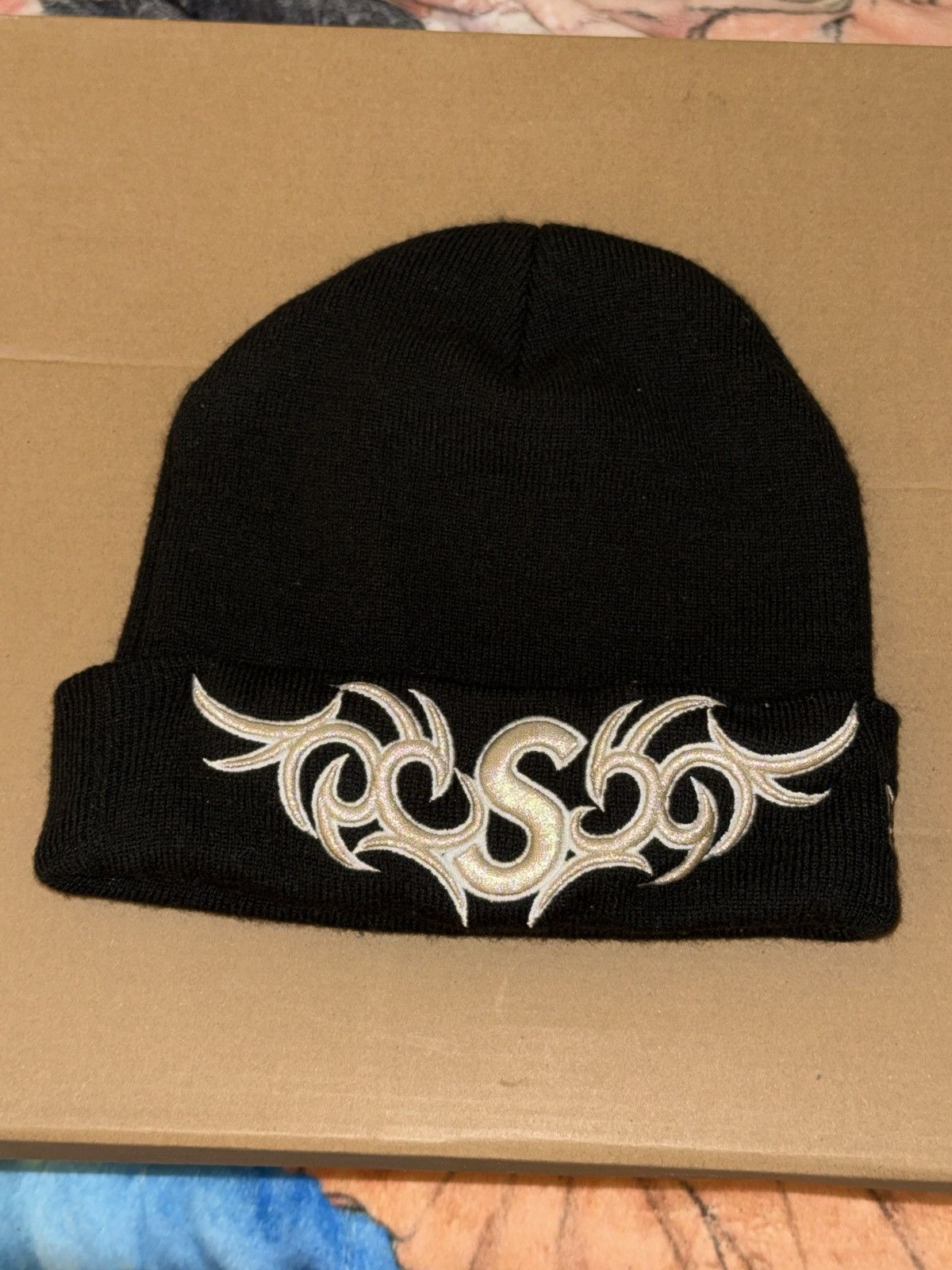 Supreme supreme new era beanie Tribal S logo Size ONE SIZE - 2 Thumbnail