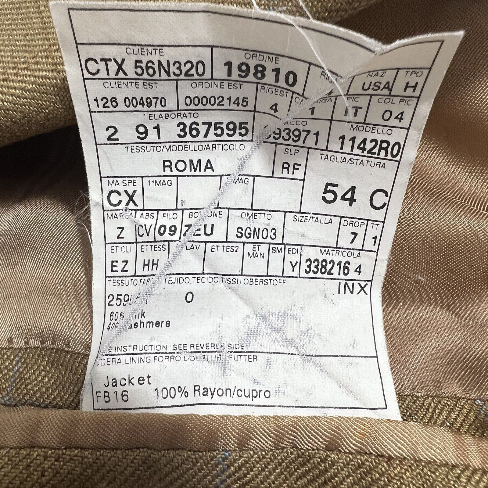 Ermenegildo Zegna Ermenegildo Zegna 44 Regular Silk & Cashmere Suit Jacket Size 44R - 8 Thumbnail