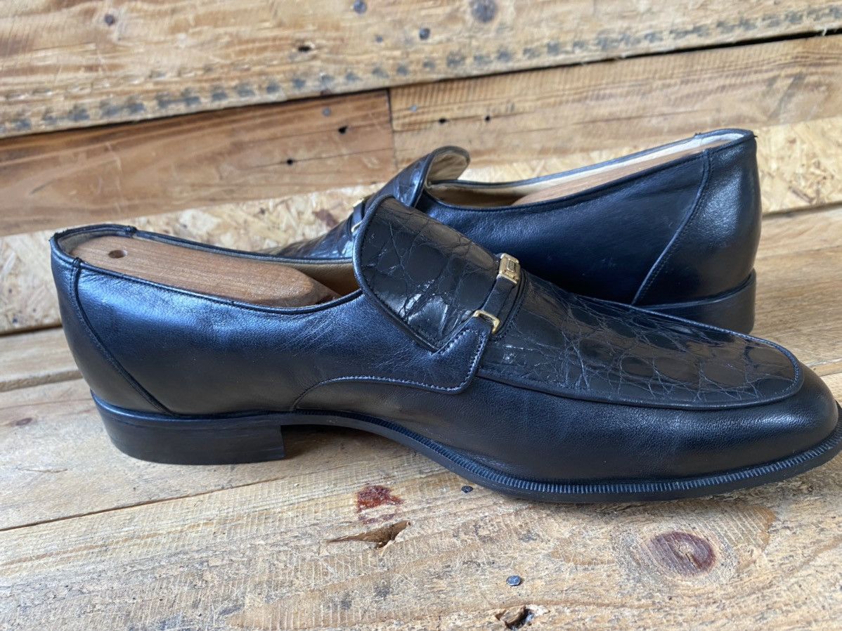 Bally Bally crocodile black leather heeled loafers,slip on sz uk 8 Size US 9 / EU 42 - 13 Thumbnail