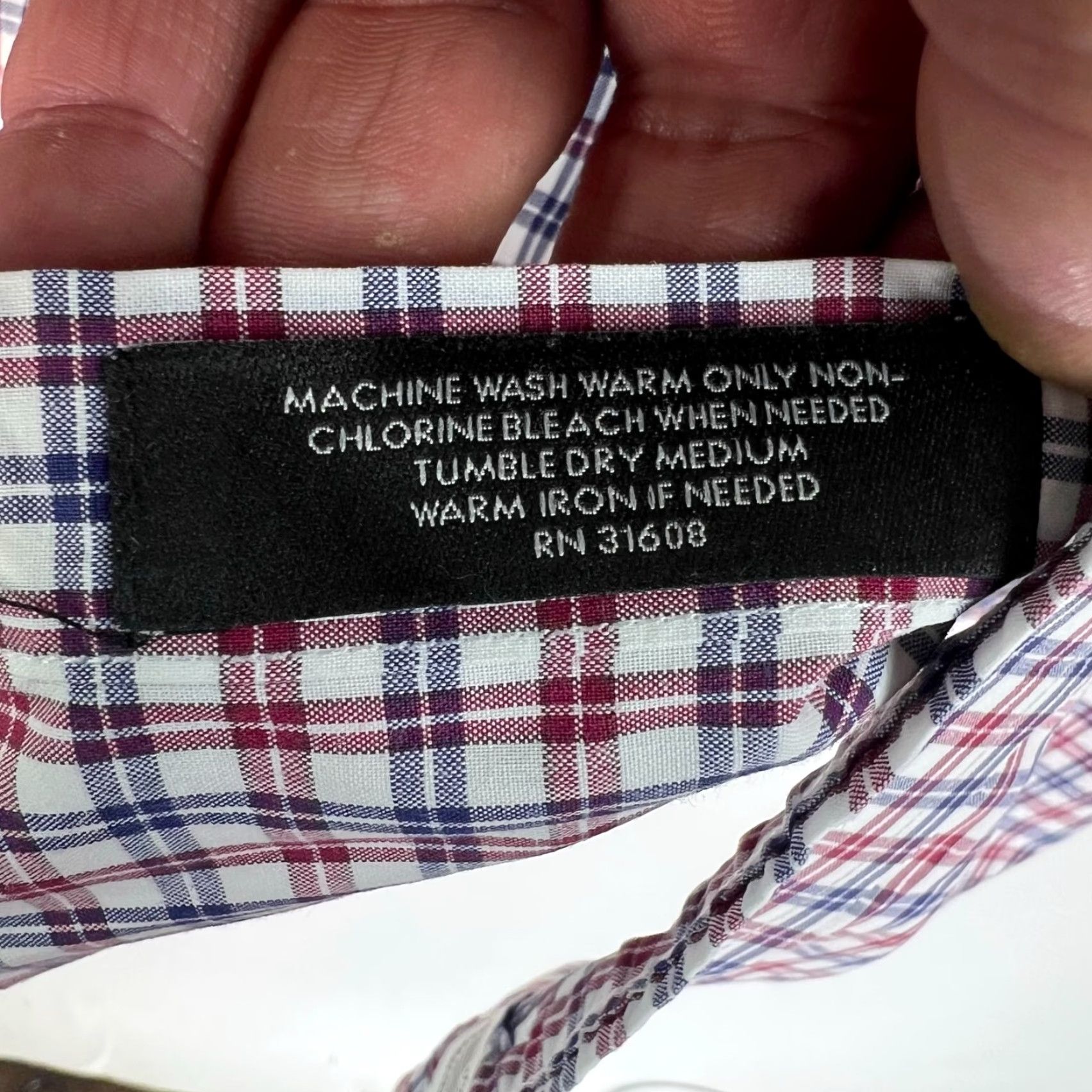 Jos. A. Bank Jos. A. Bank Check Executive Button Down Shirt Mens XL RWB Long Sleeve Size US XL / EU 56 / 4 - 7 Thumbnail