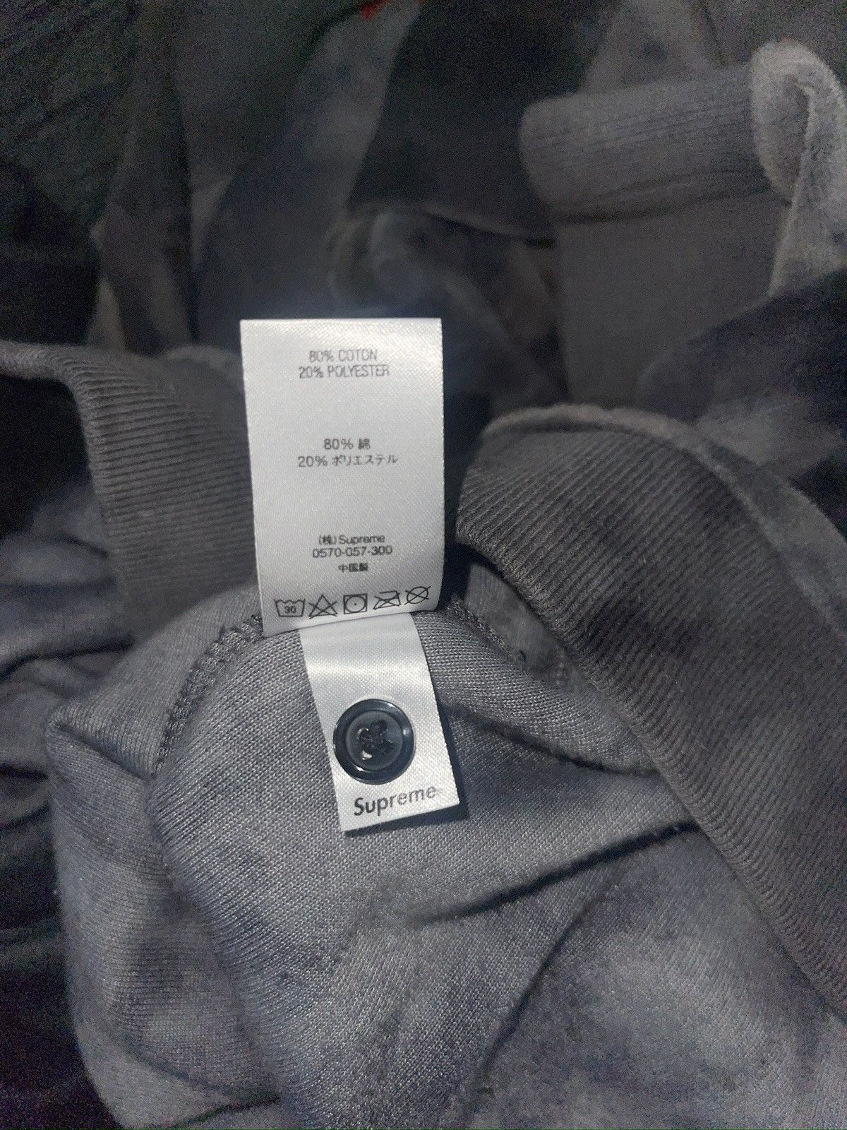 Supreme Long Sleeve Black Grey