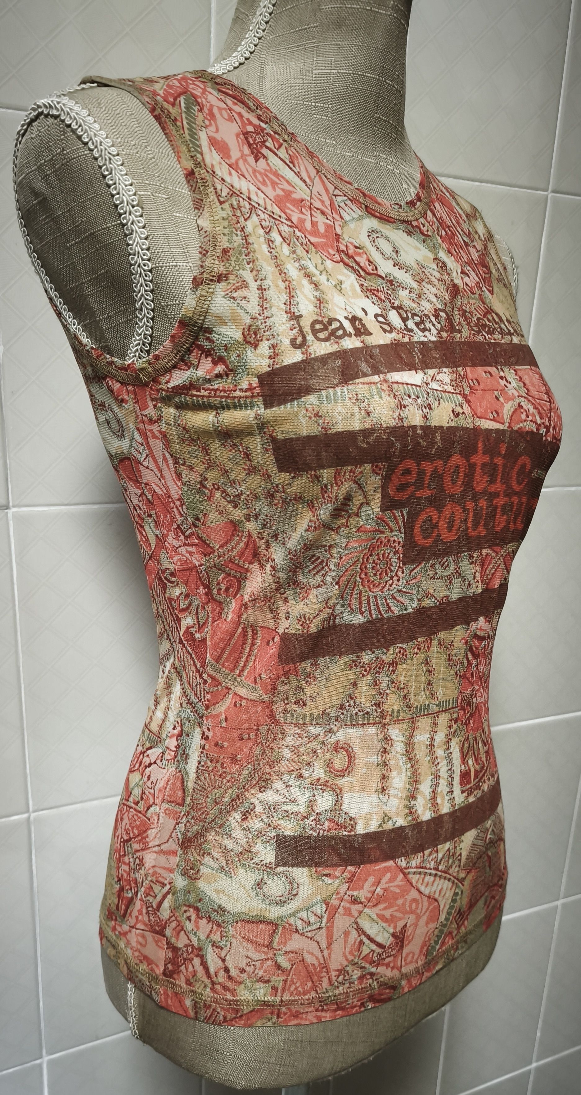 Jean Paul Gaultier 2000's - Kamasutra print tank top Size S / US 4 / IT 40 - 5 Thumbnail