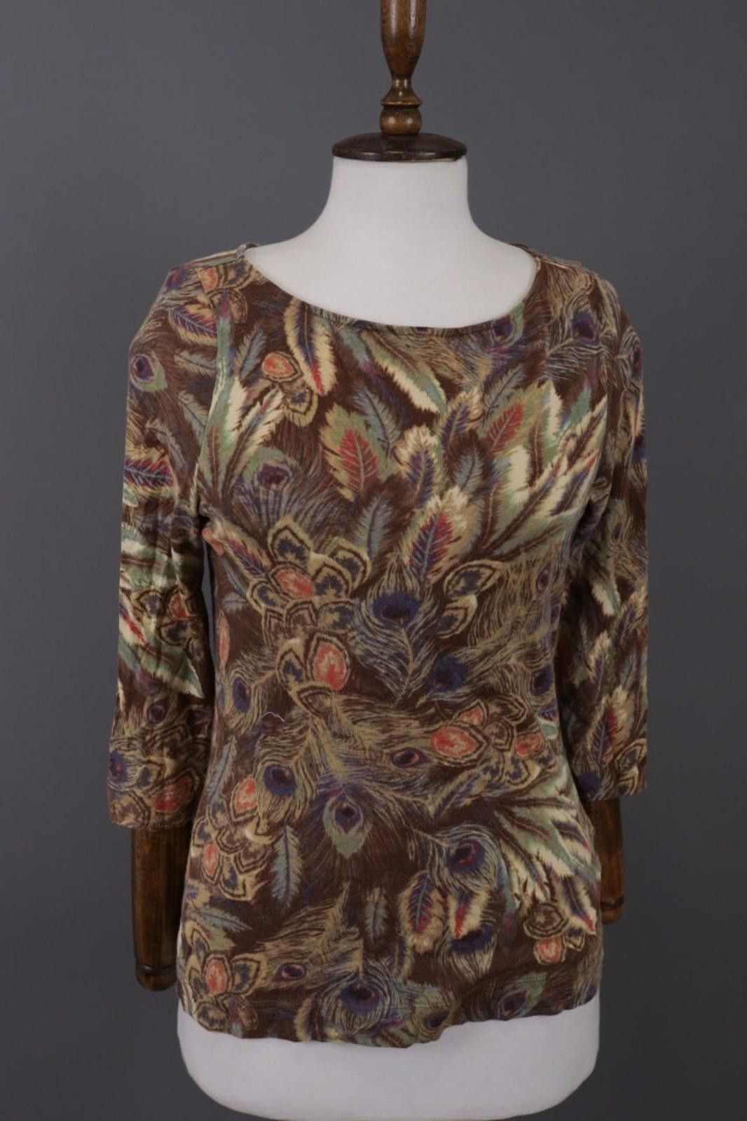 Lauren Ralph Lauren Lauren Ralph Lauren Brown Rare Feathers Top Shirt Size M Size M / US 6-8 / IT 42-44 - 1 Thumbnail