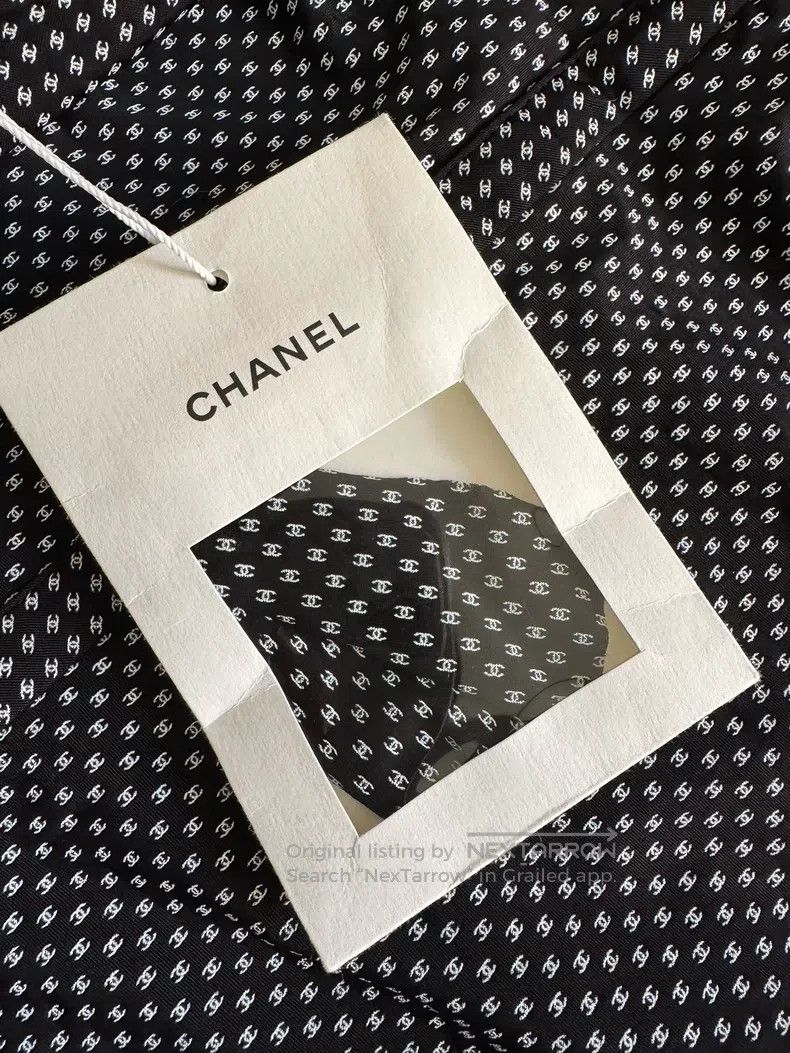 Chanel Chanel Full logo black split long skirt Size XS / US 0-2 / IT 36-38 - 4 Thumbnail