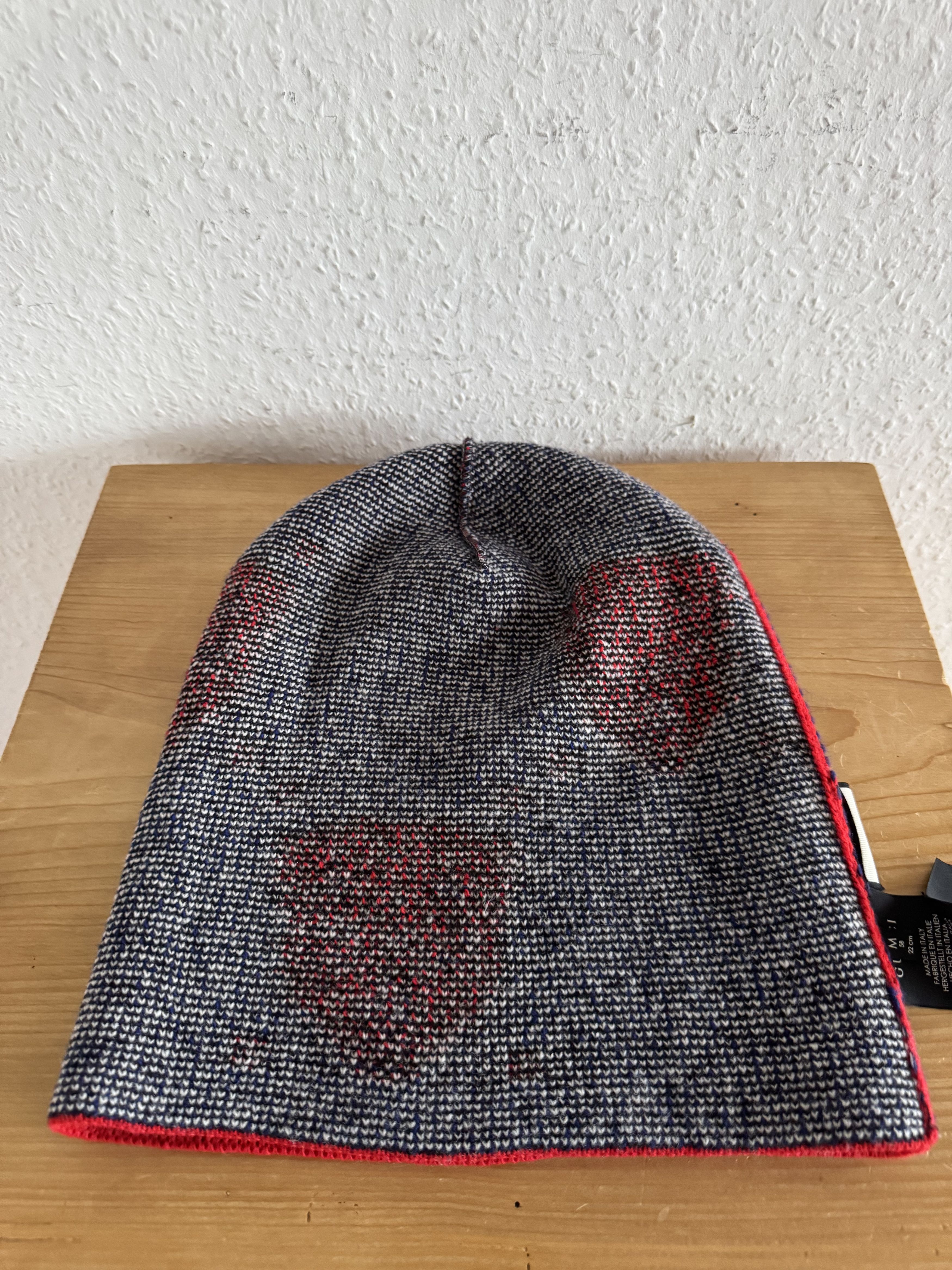 Gucci Red Angry Cat Jacquard Wool Beanie Size ONE SIZE - 5 Thumbnail
