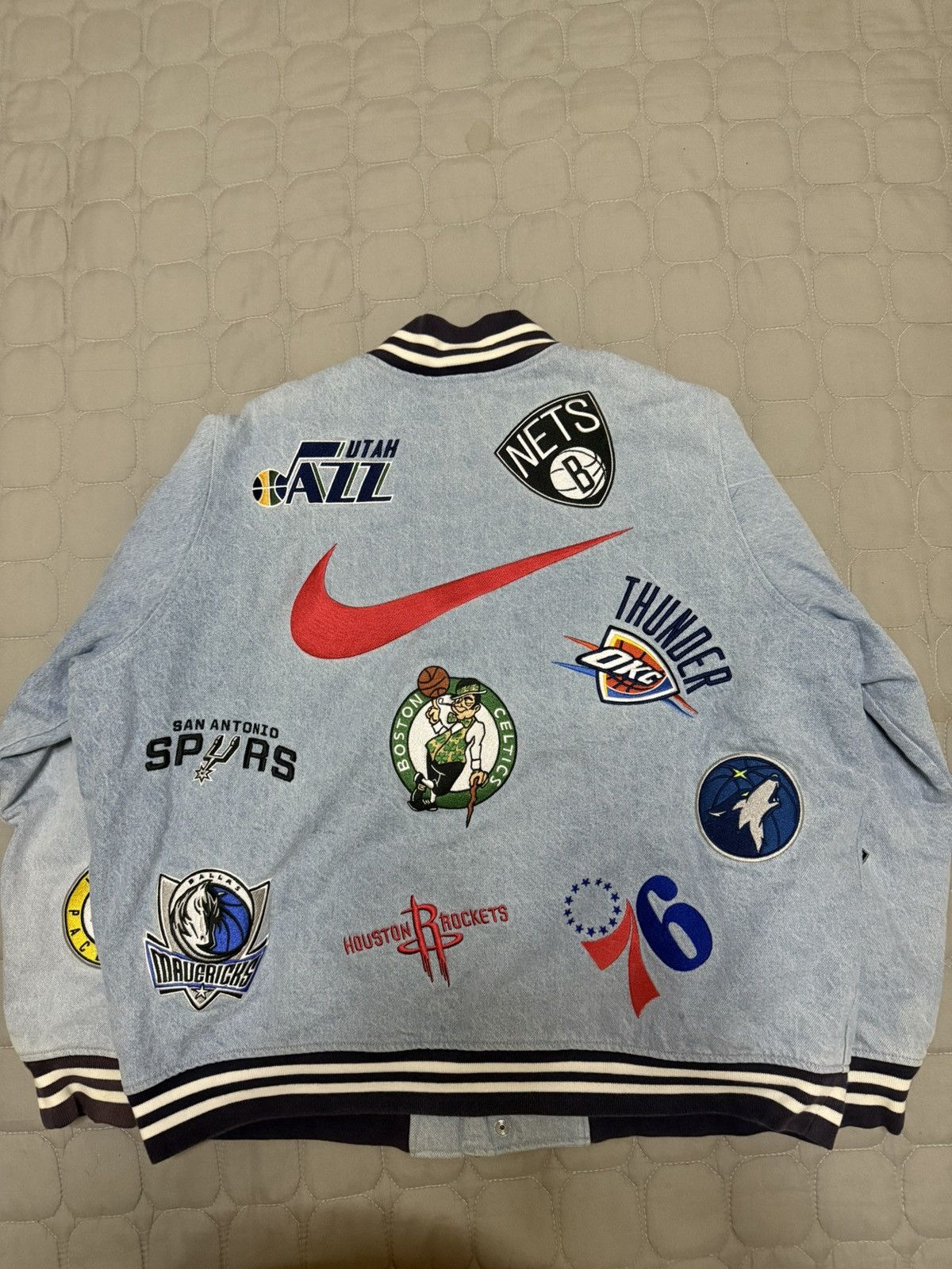 NBA × Nike × Supreme Supreme nba Jacket nike teams warm-up Jacket bomber Jacket Size US XL / EU 56 / 4 - 2 Thumbnail