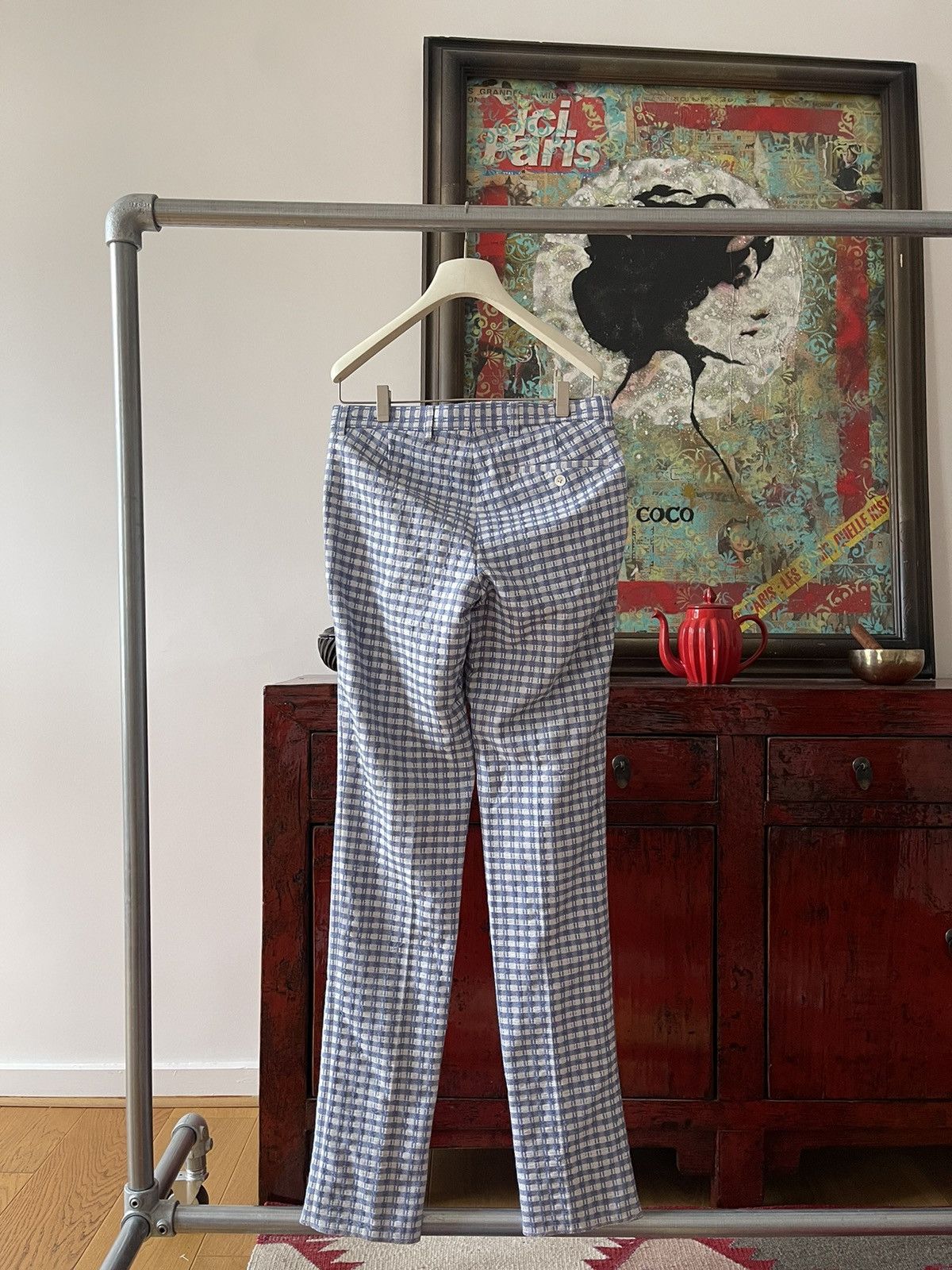 Walter Van Beirendonck Walter van Beirendonck Casual Checked Pants (Sample) Size 44R - 2 Thumbnail