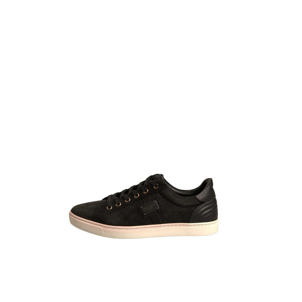Dolce & Gabbana Dolce & Gabbana Black Logo Suede Leather Men Sneakers Shoes Size US 6 / EU 39 - 6 Thumbnail