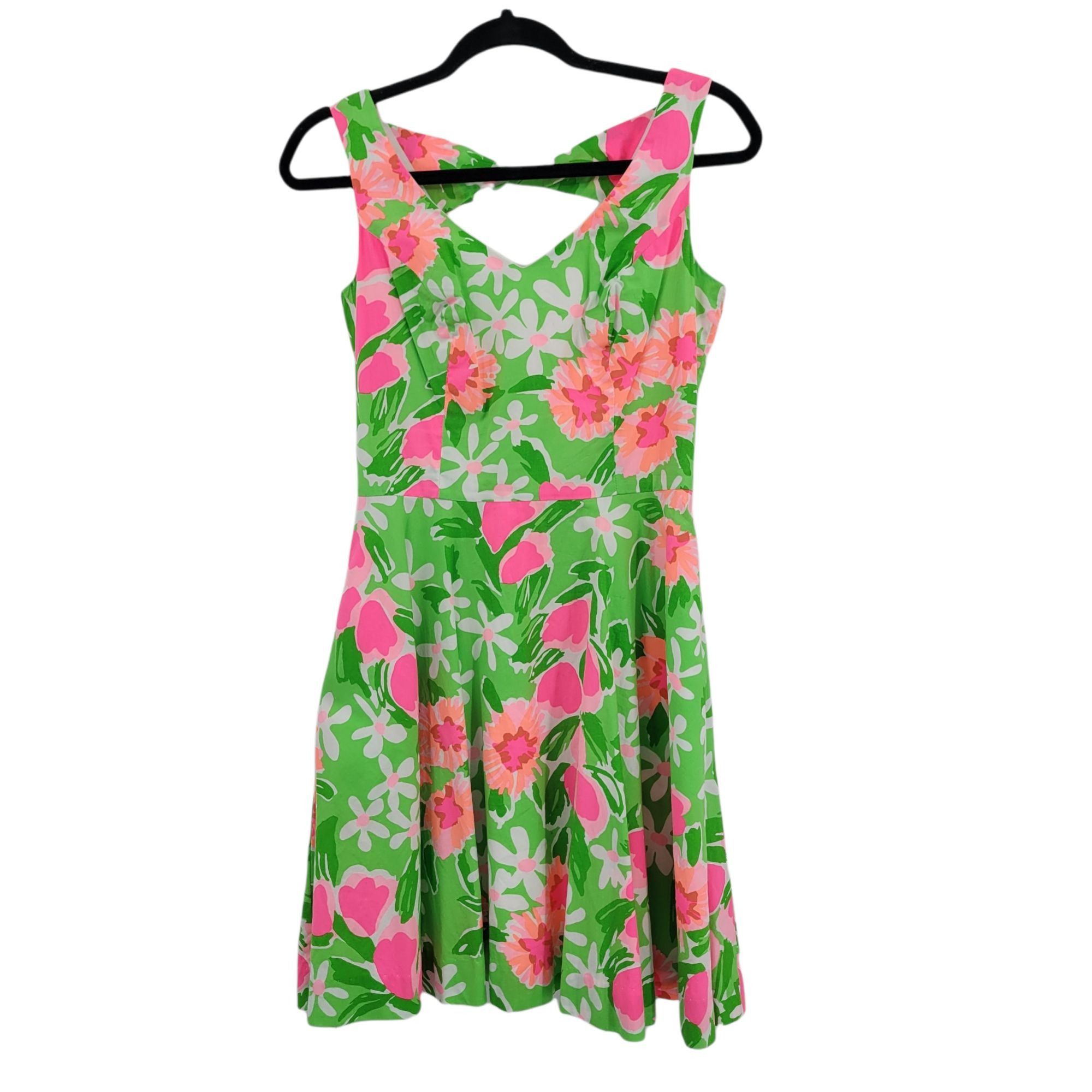 Lilly Pulitzer Lilly Pulitzer 80's Everything Nice Freja' Floral Fit & Flar Size XS / US 0-2 / IT 36-38 - 5 Thumbnail