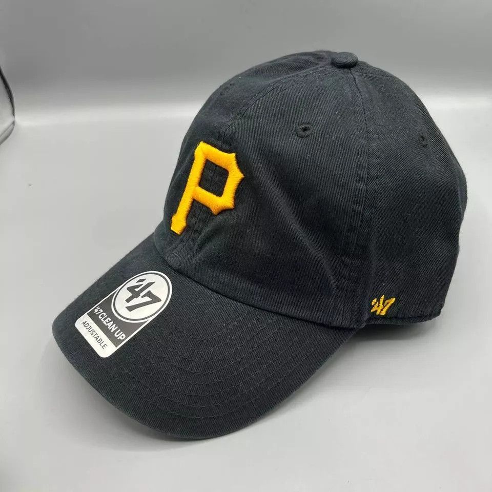 47 Pittsburgh Pirates Hat Men Black 47 Brand MLB Strap Back Cap Size ONE SIZE - 2 Thumbnail