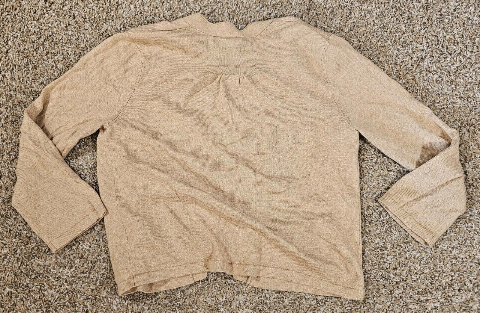 Old Navy Old Navy Womens Medium Cardigan Sweater Neutral Beige Tan Size M / US 6-8 / IT 42-44 - 10 Thumbnail